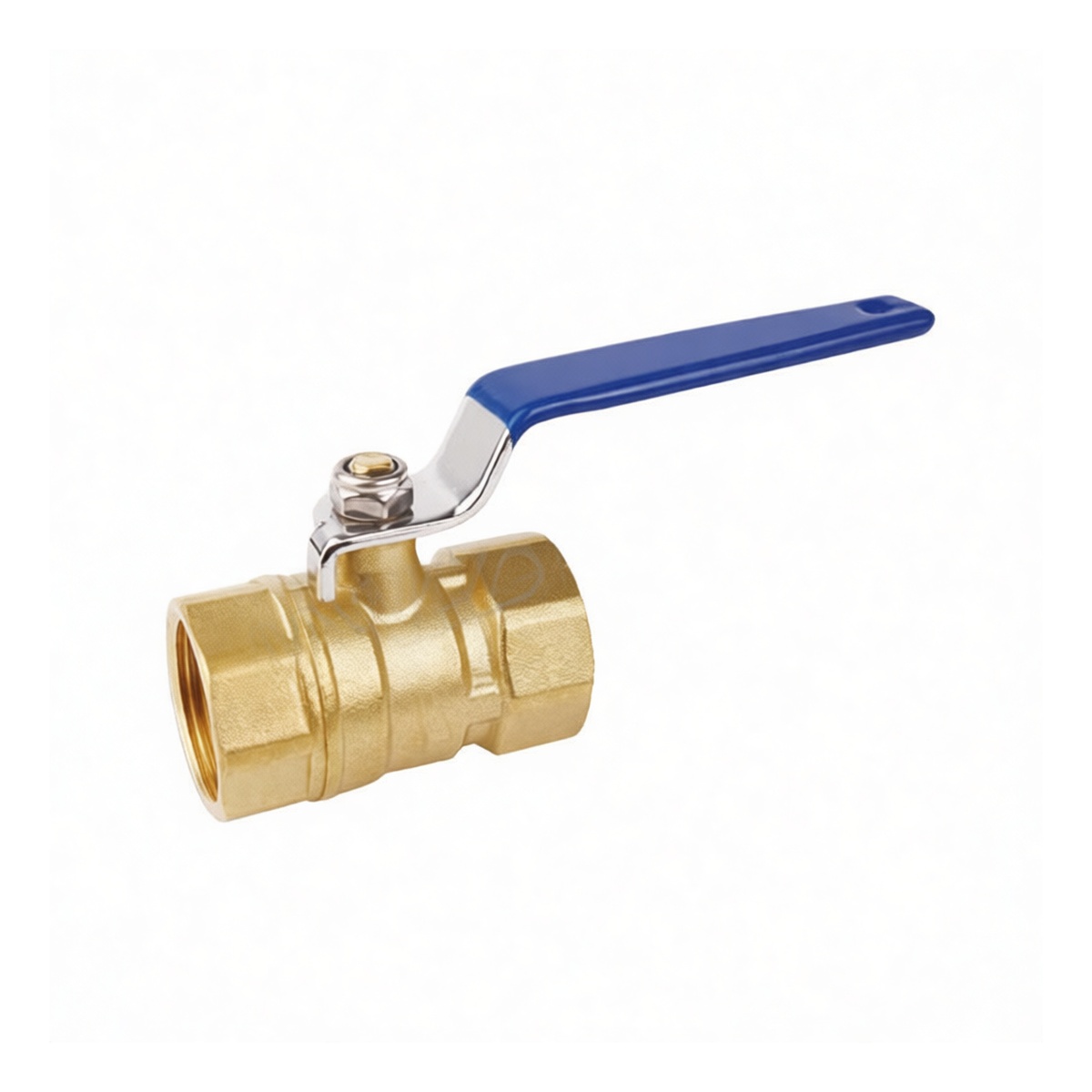1.5 Inch Brass Ball Valve, Internal Thread, Water/Oil/Gas/Air, Pkg Qty 2