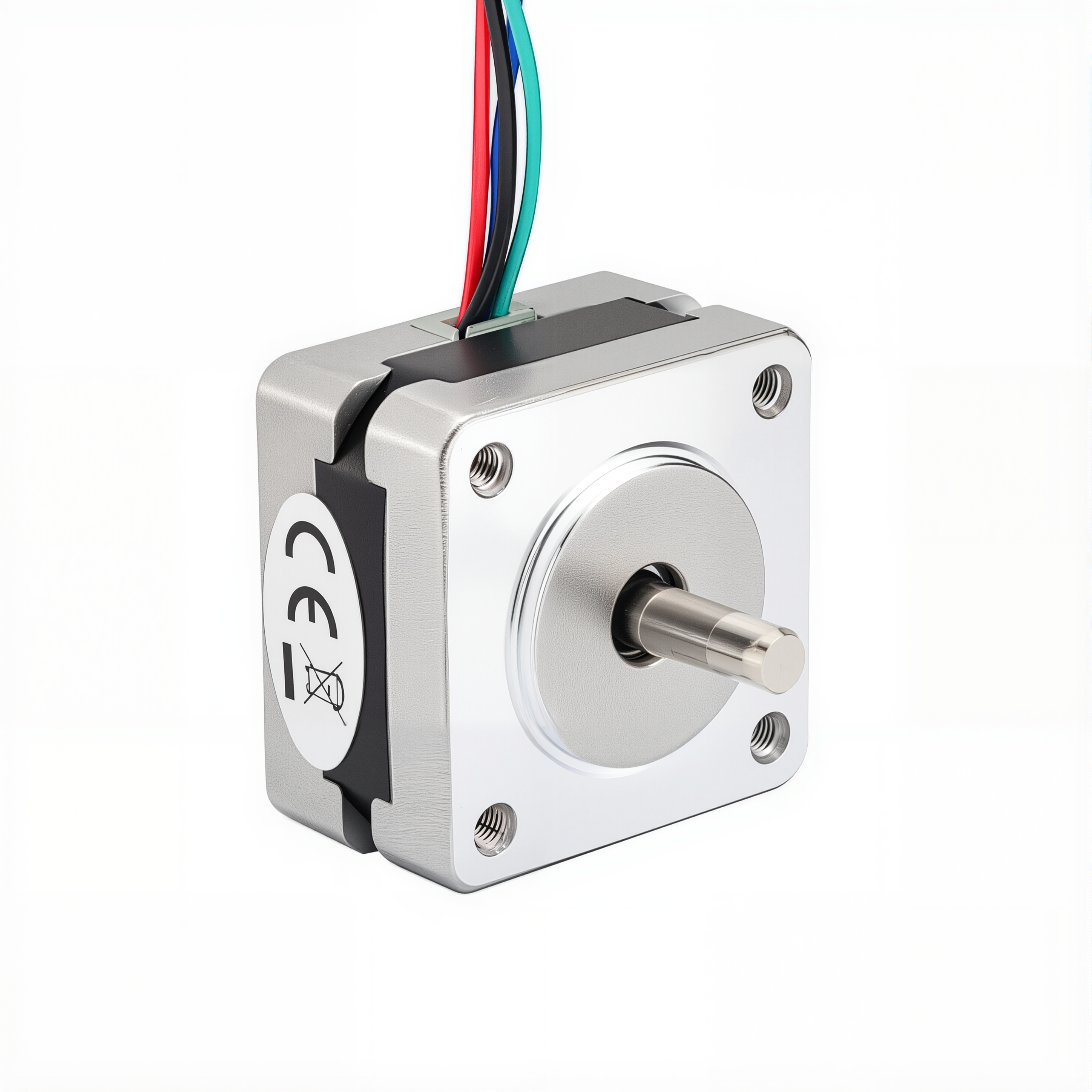 14 Single Shaft Bipolar Stepper Motor,0.9°Step,5N·cm Torque,0.5A Current,20mm Body,4_Wire