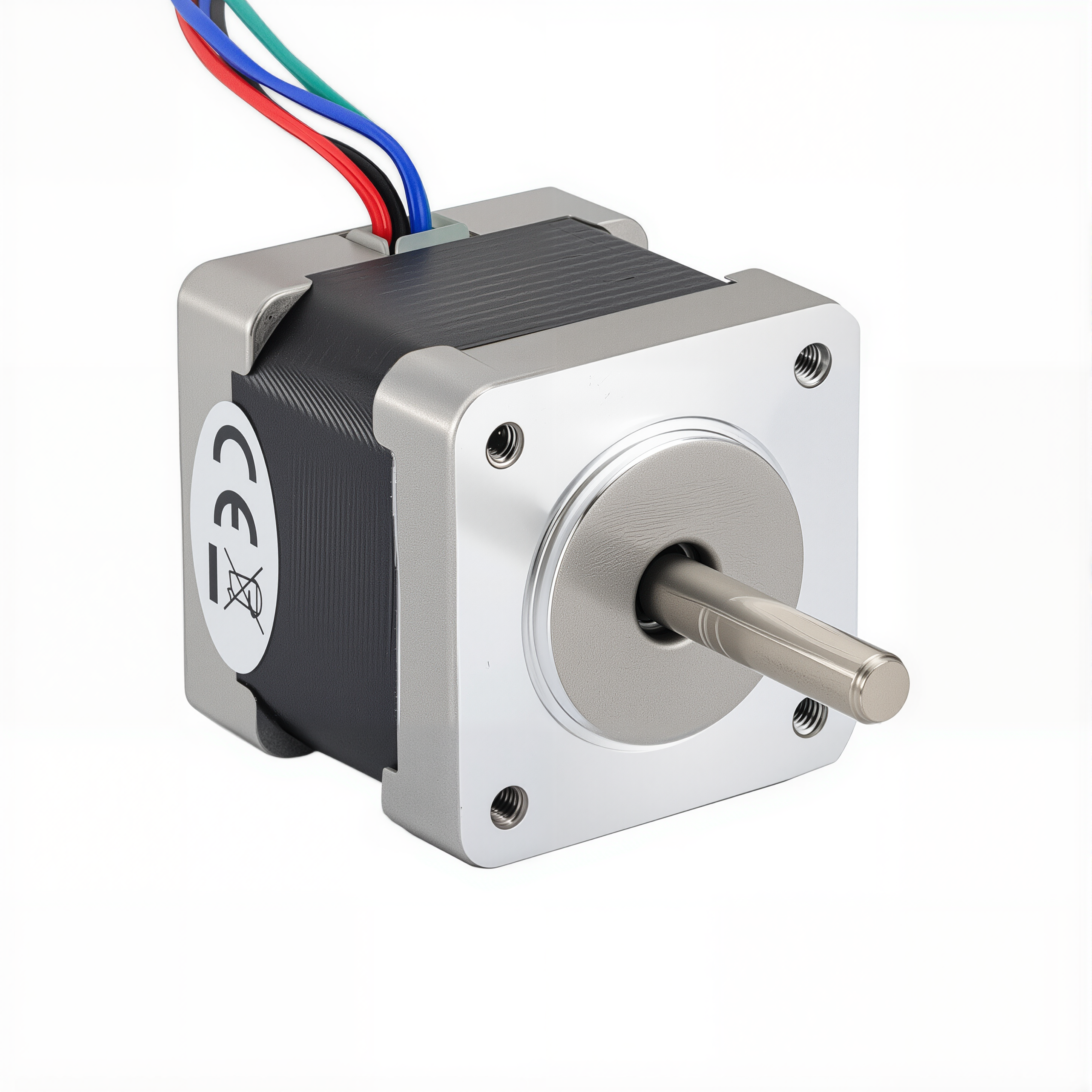 14 Single Shaft Bipolar Stepper Motor,1.8°Step,18N·cm Torque,0.8A Current,34mm Body,4_Wire