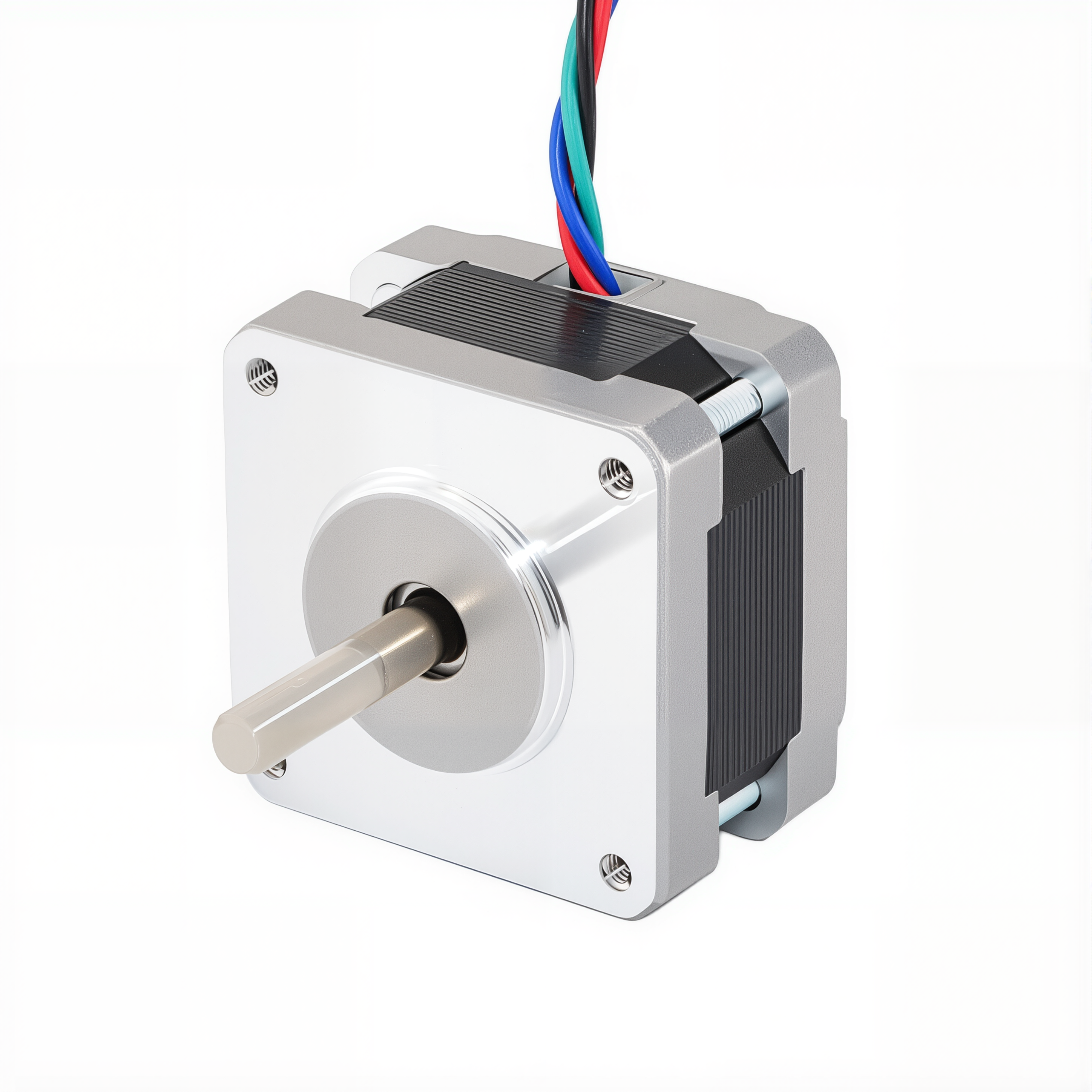 16 Single Shaft Bipolar Stepper Motor,0.9°Step,16N·cm Torque,0.6A Current,26mm Body,4_Wire