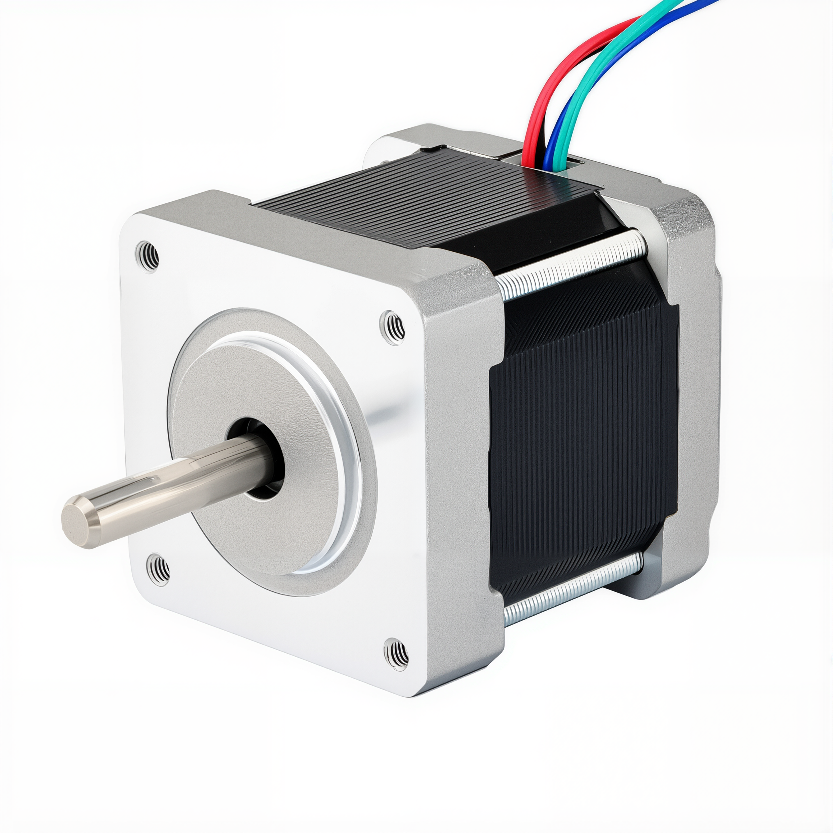 16 Single Shaft Bipolar Stepper Motor,0.9°Step,25N·cm Torque,0.3A Current,44mm Body,4_Wire