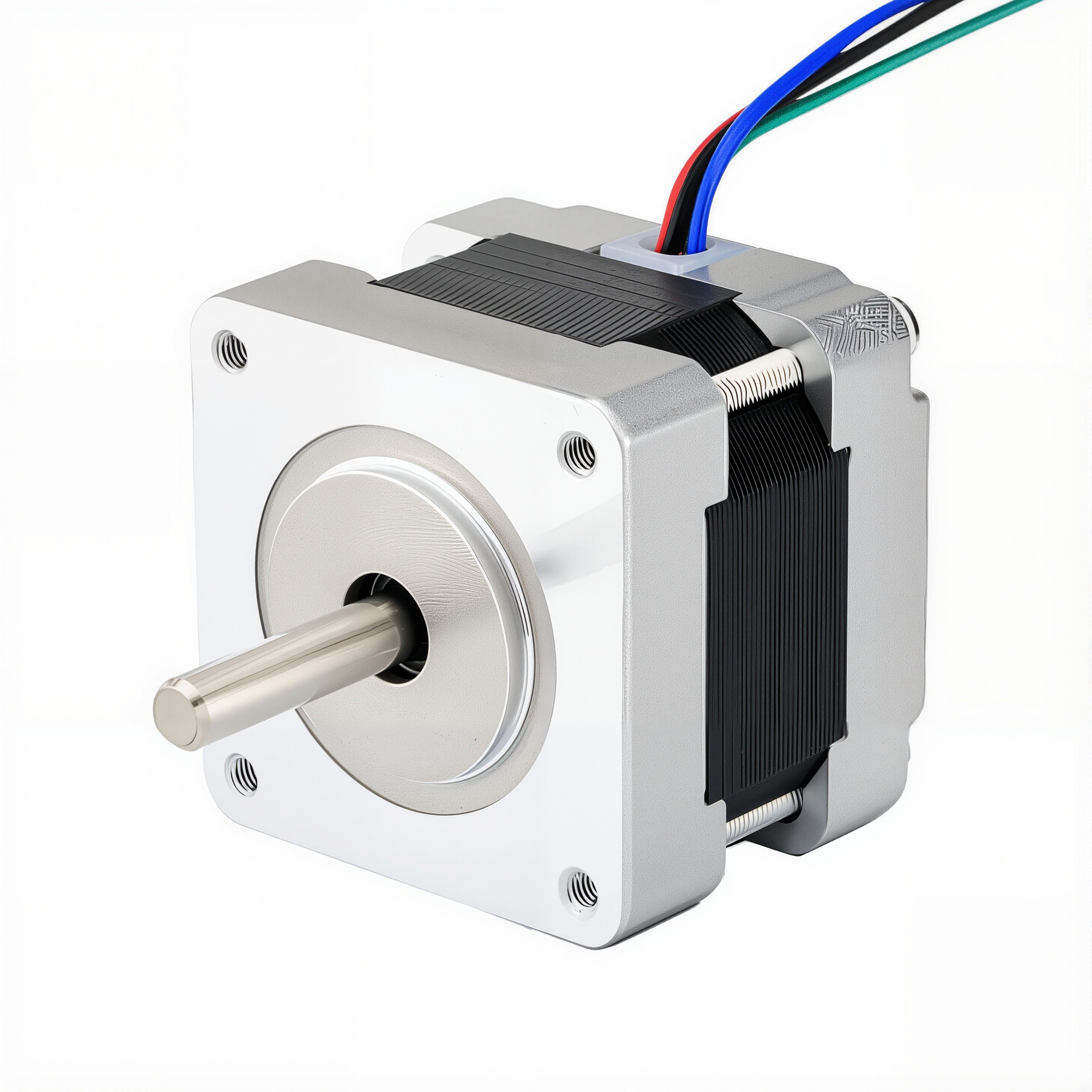 16 Single Shaft Bipolar Stepper Motor,1.8°Step,21N·cm Torque,0.4A Current,34mm Body,4_Wire
