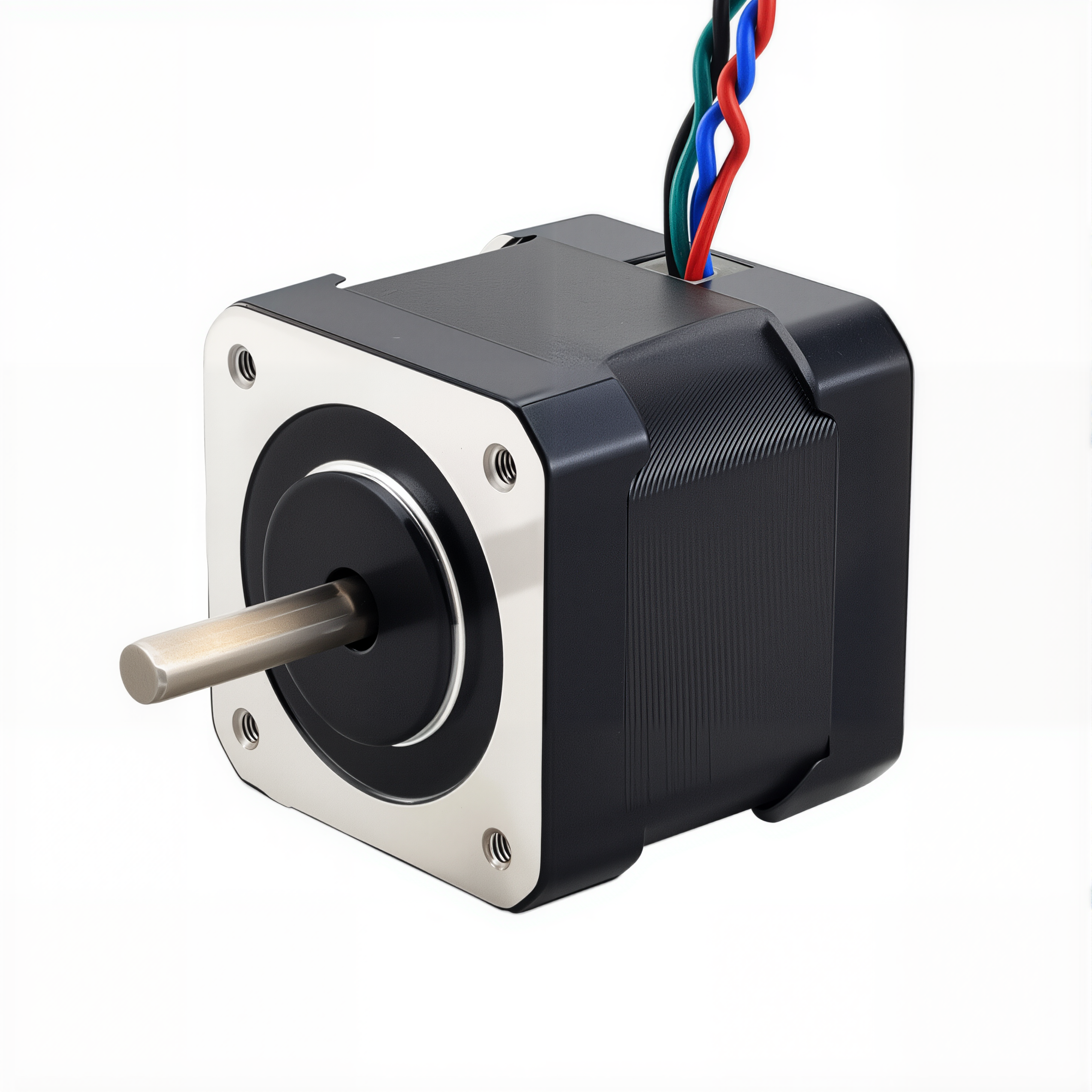 17 Dual Shaft Unipolar Stepper Motor,0.9°Step,32N·cm Torque,0.4A Current,48mm Body,6_Wire
