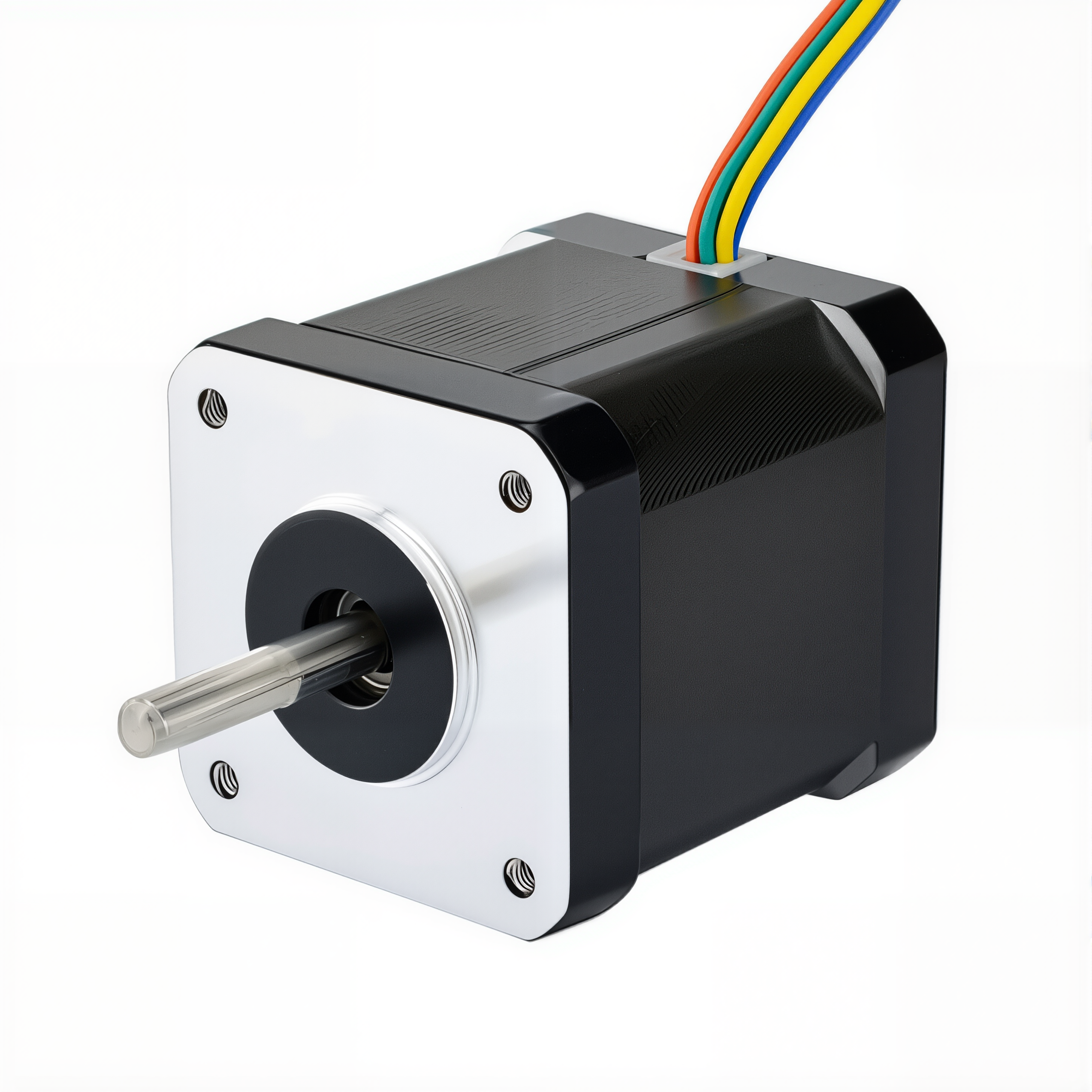 17 Single Shaft Unipolar Stepper Motor,0.9°Step,32N·cm Torque,0.4A Current,48mm Body,6_Wire