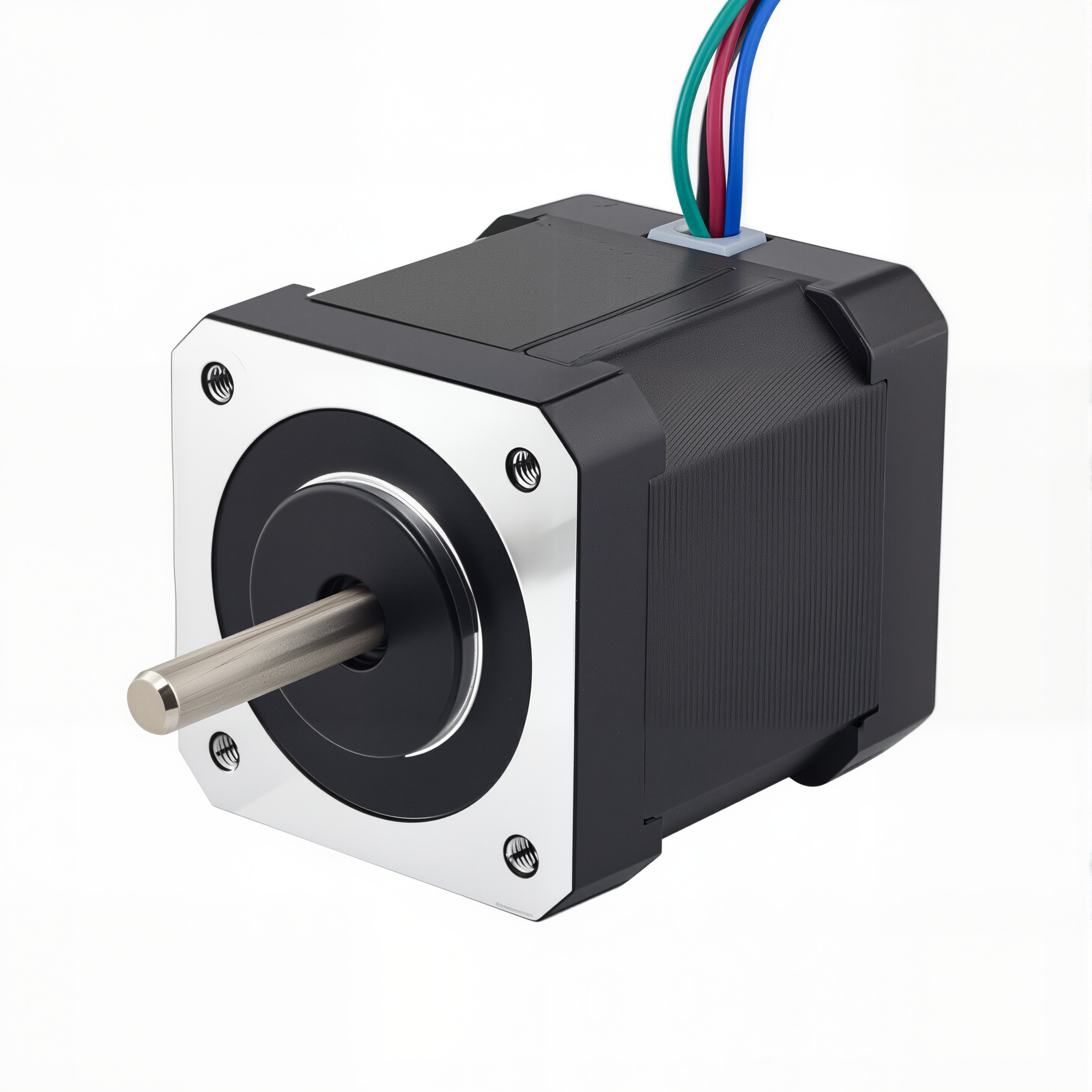 17 Dual Shaft Bipolar Stepper Motor,0.9°Step,42N·cm Torque,1.68A Current,48mm Body,4_Wire
