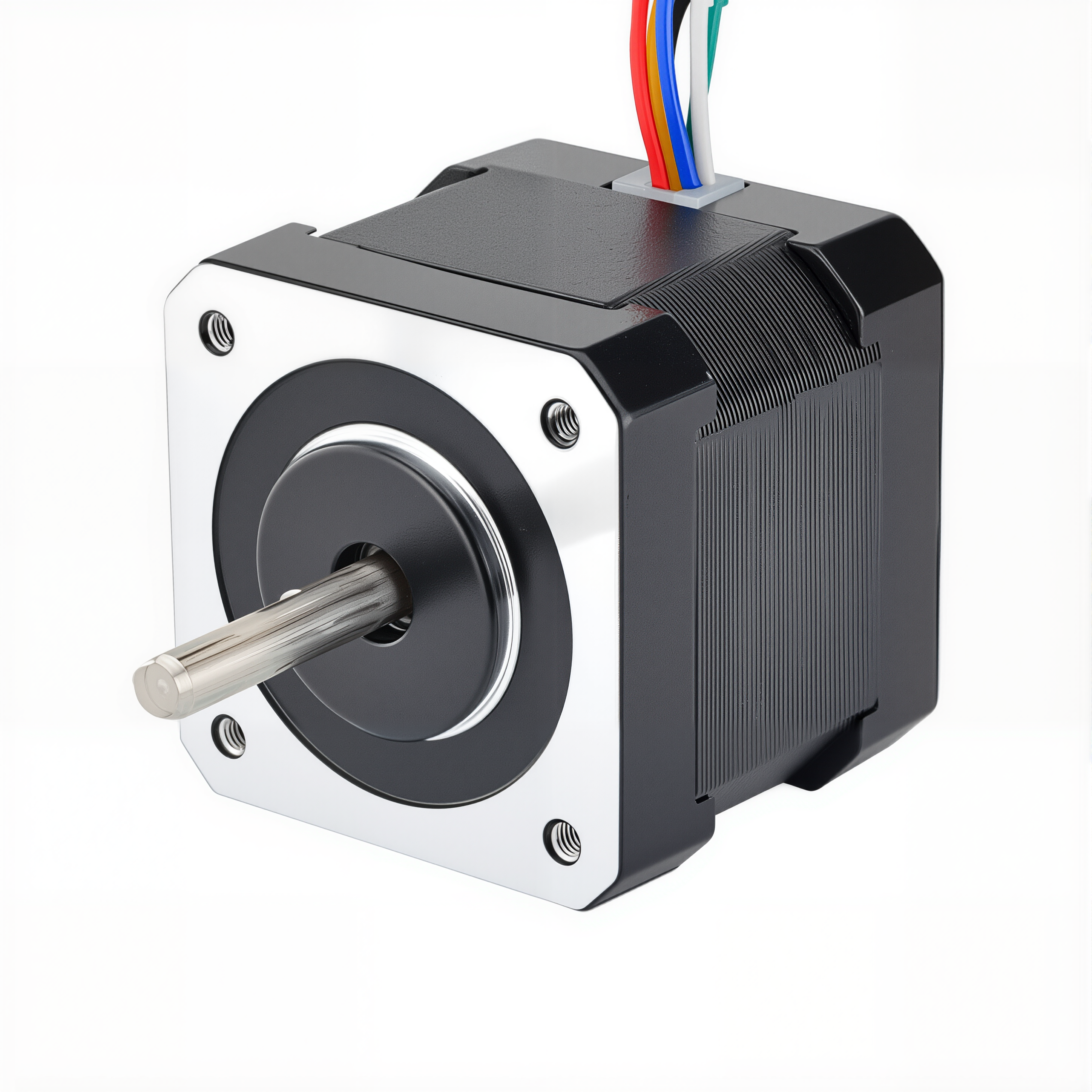 17 Single Shaft Unipolar Stepper Motor,1.8°Step,26N·cm Torque,0.4A Current,38mm Body,6_Wire