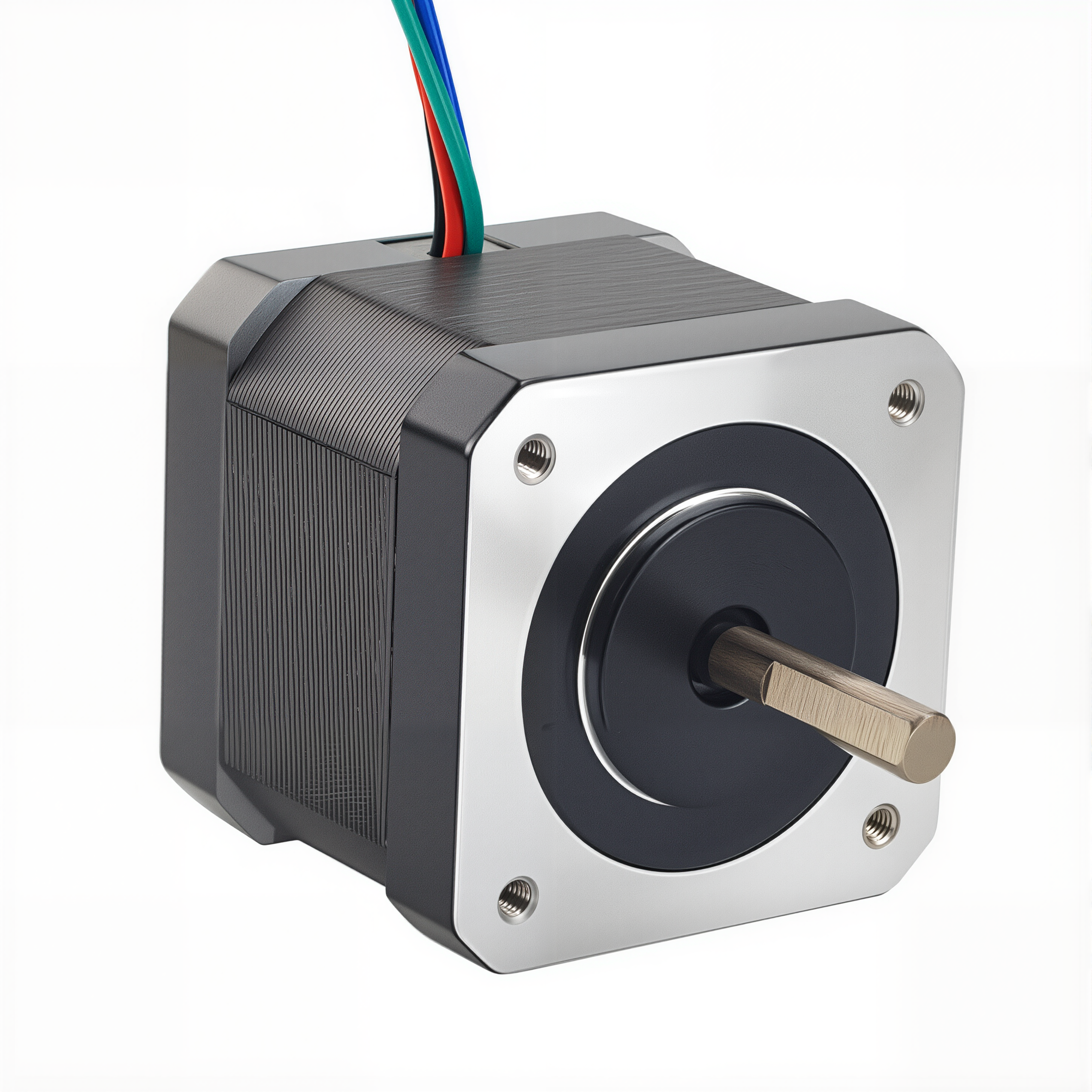 17 Single Shaft Bipolar Stepper Motor,1.8°Step,45N·cm Torque,1.5A Current,39mm Body,4_Wire