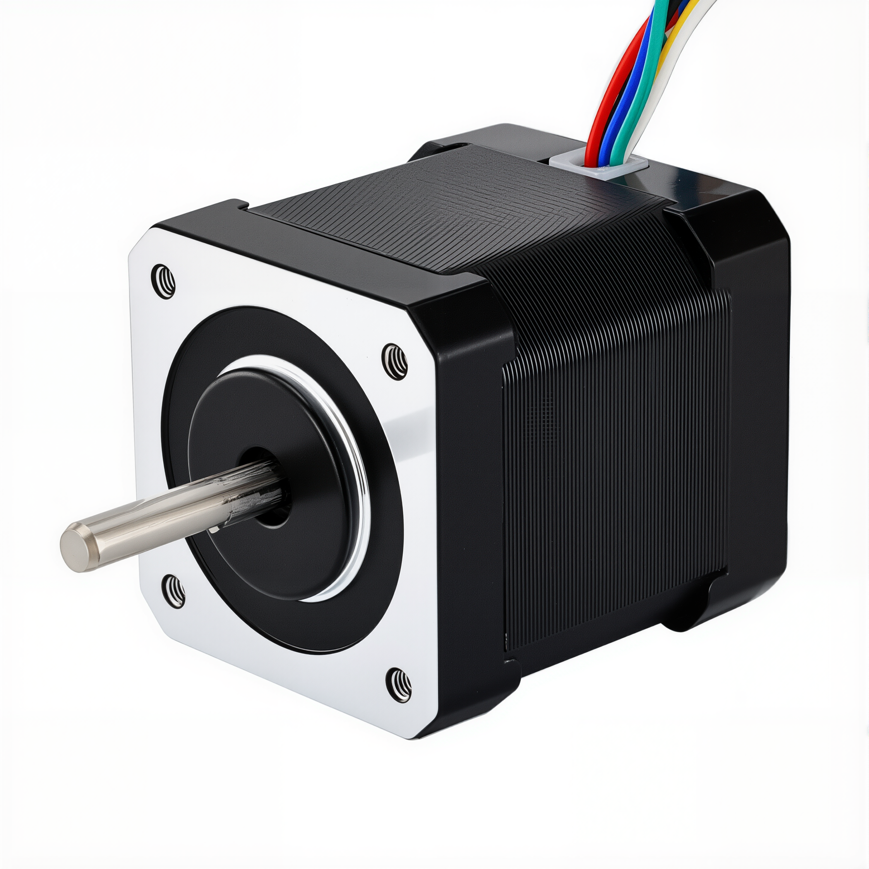 17 Single Shaft Unipolar Stepper Motor,1.8°Step,32N·cm Torque,0.4A Current,48mm Body,6_Wire