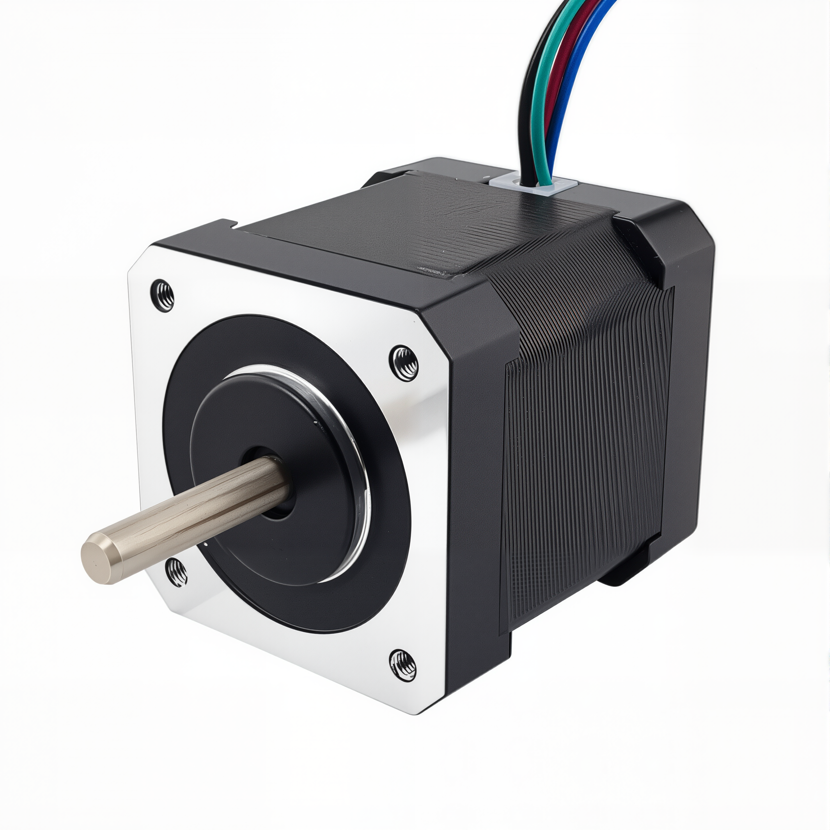 17 Dual Shaft Bipolar Stepper Motor,1.8°Step,41N·cm Torque,2A Current,48mm Body,4_Wire