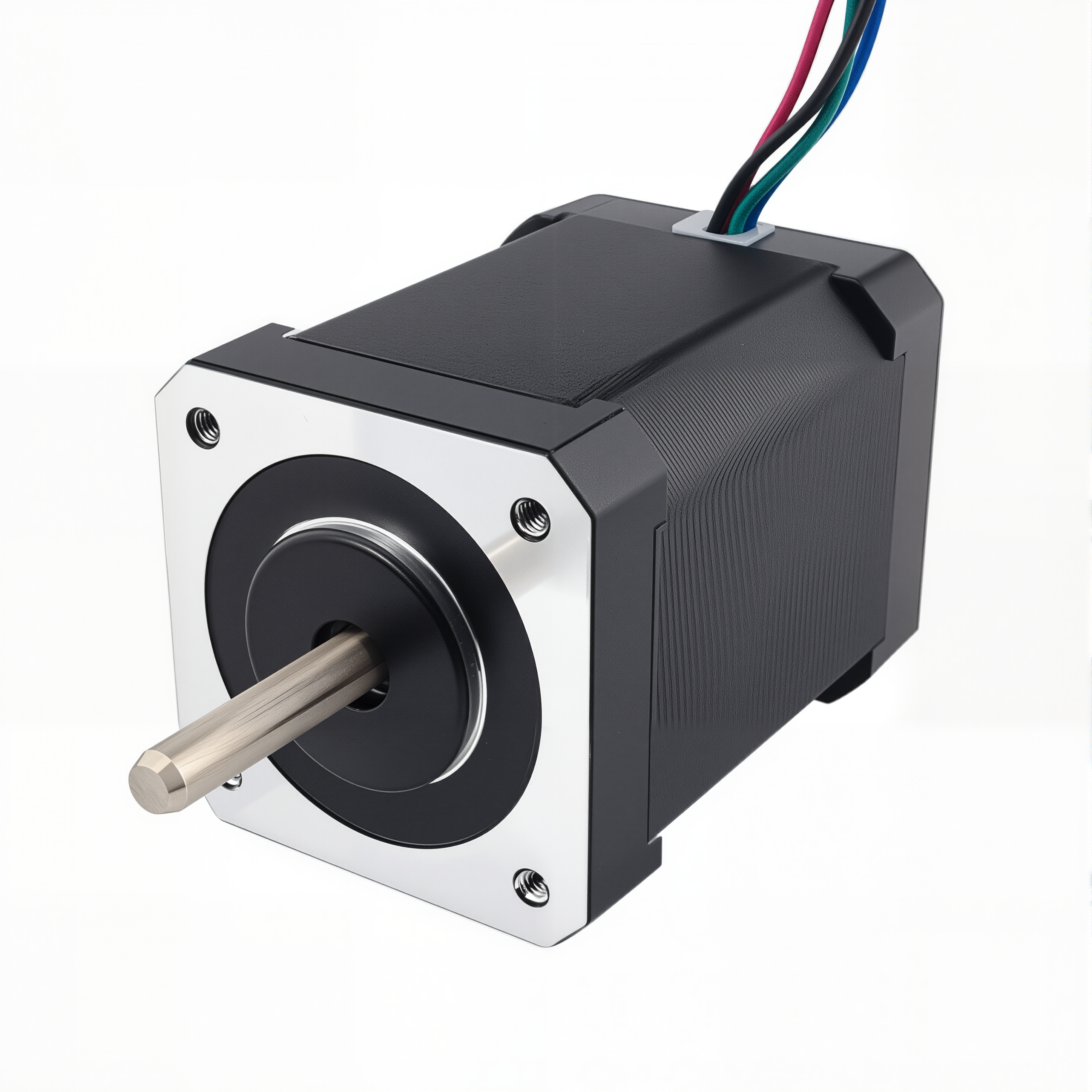 17 Dual Shaft Bipolar Stepper Motor,1.8°Step,65N·cm Torque,2.1A Current,60mm Body,4_Wire