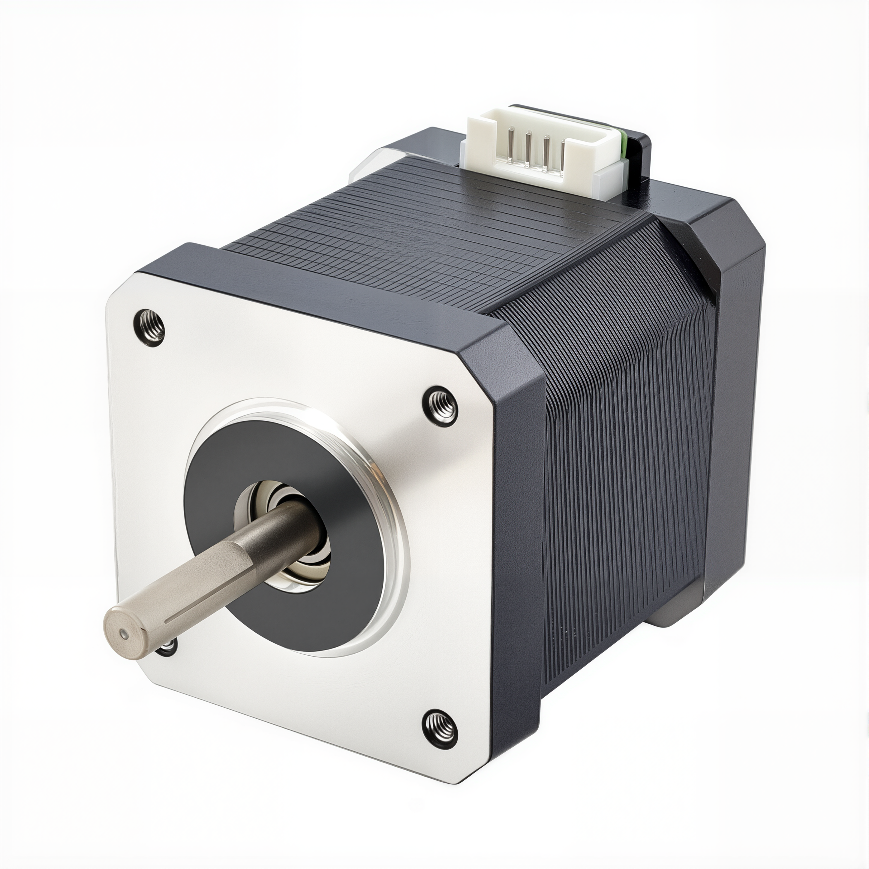 17 Single Shaft Bipolar Stepper Motor,1.8°Step,52N·cm Torque,2A Current,48mm Body,4_Wire