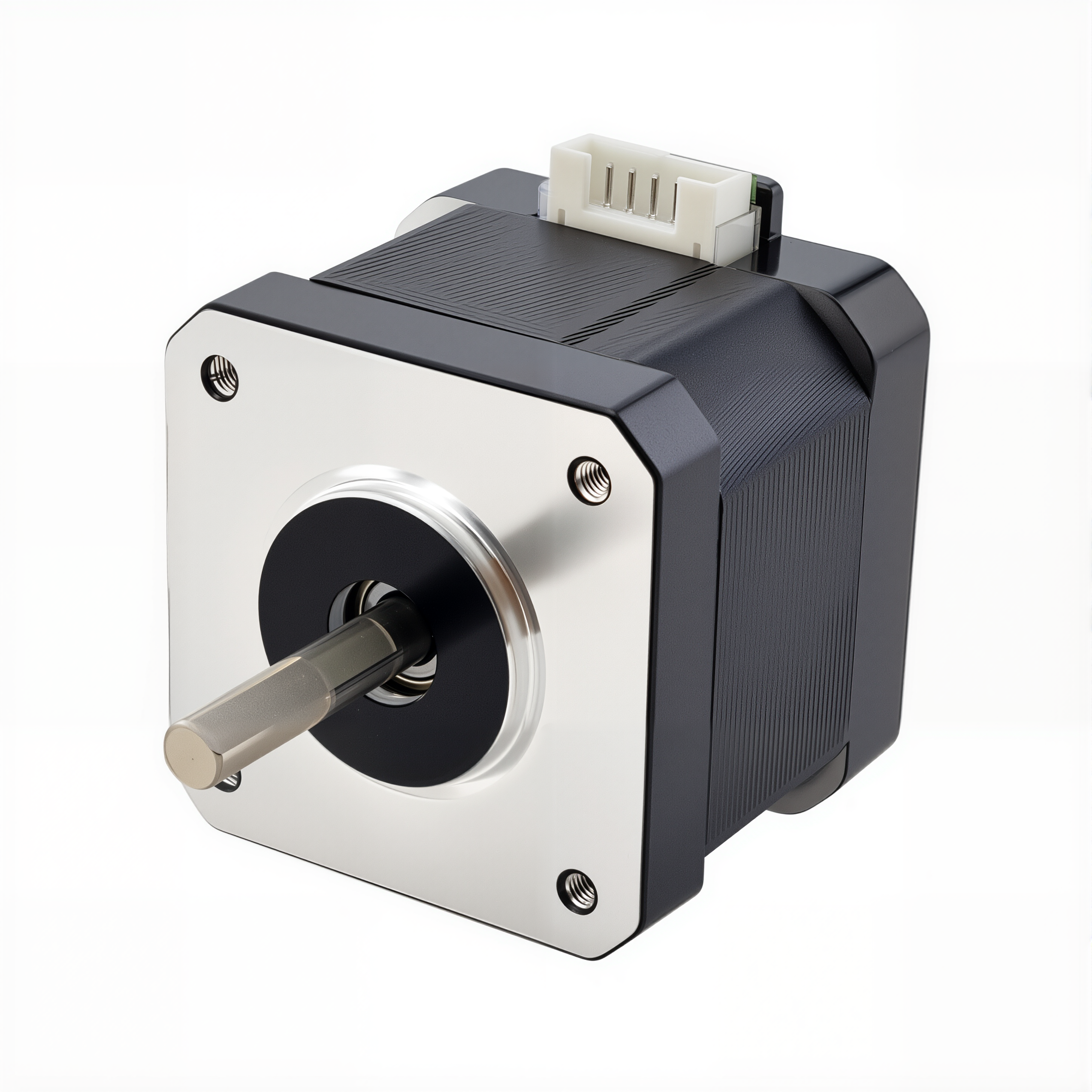 17 Single Shaft Bipolar Stepper Motor,0.9°Step,32N·cm Torque,2A Current,40mm Body,4_Wire