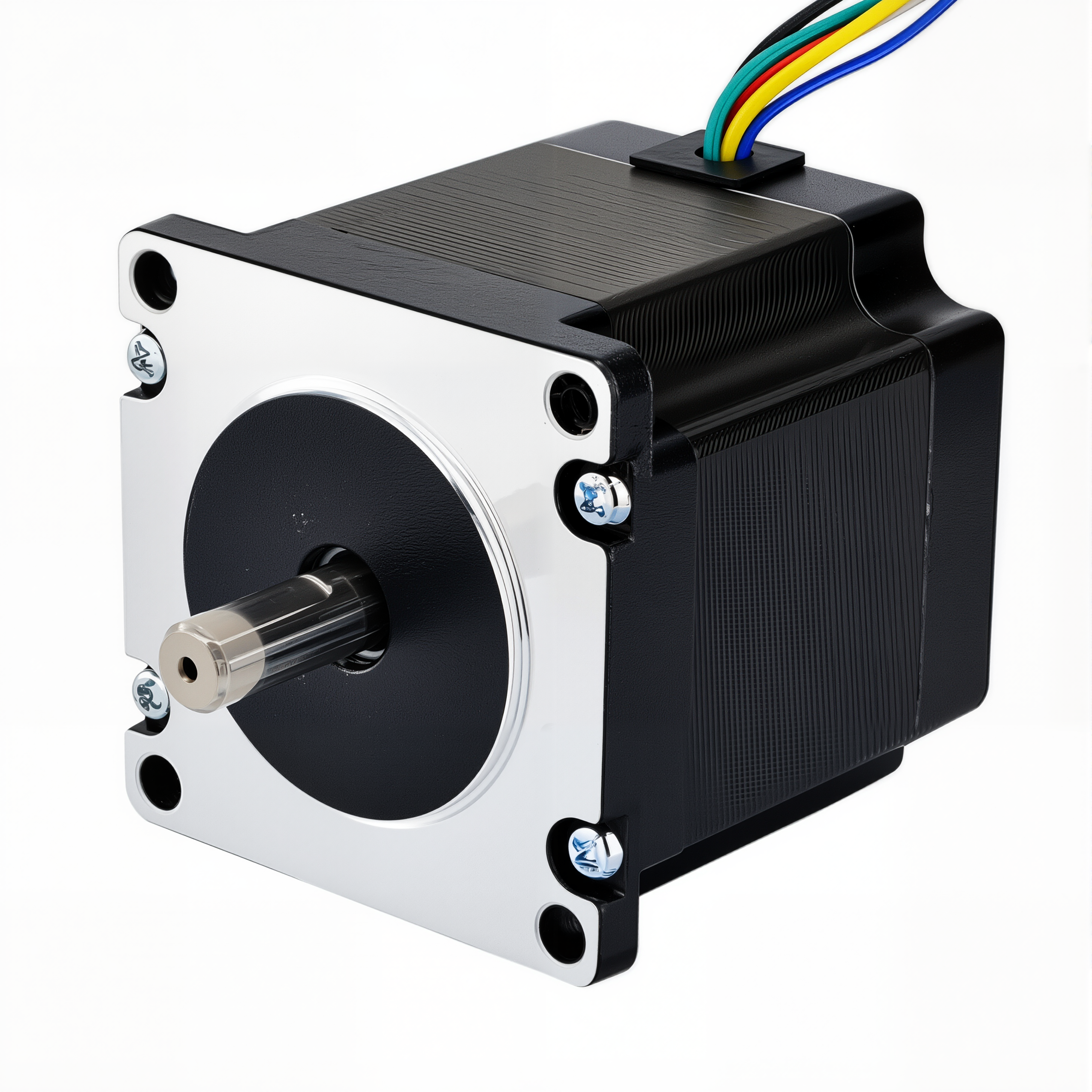 23 Dual Shaft Unipolar Stepper Motor,1.8°Step,90N·cm Torque,1A Current,56mm Body,6_Wire