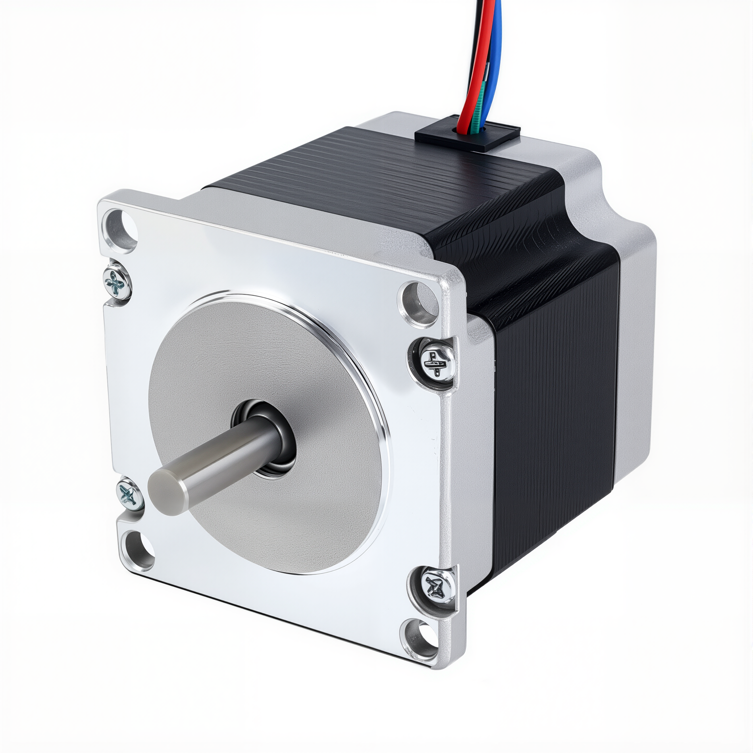 23 Single Shaft Bipolar Stepper Motor,1.8°Step,135N·cm Torque,1.5A Current,56mm Body,4_Wire