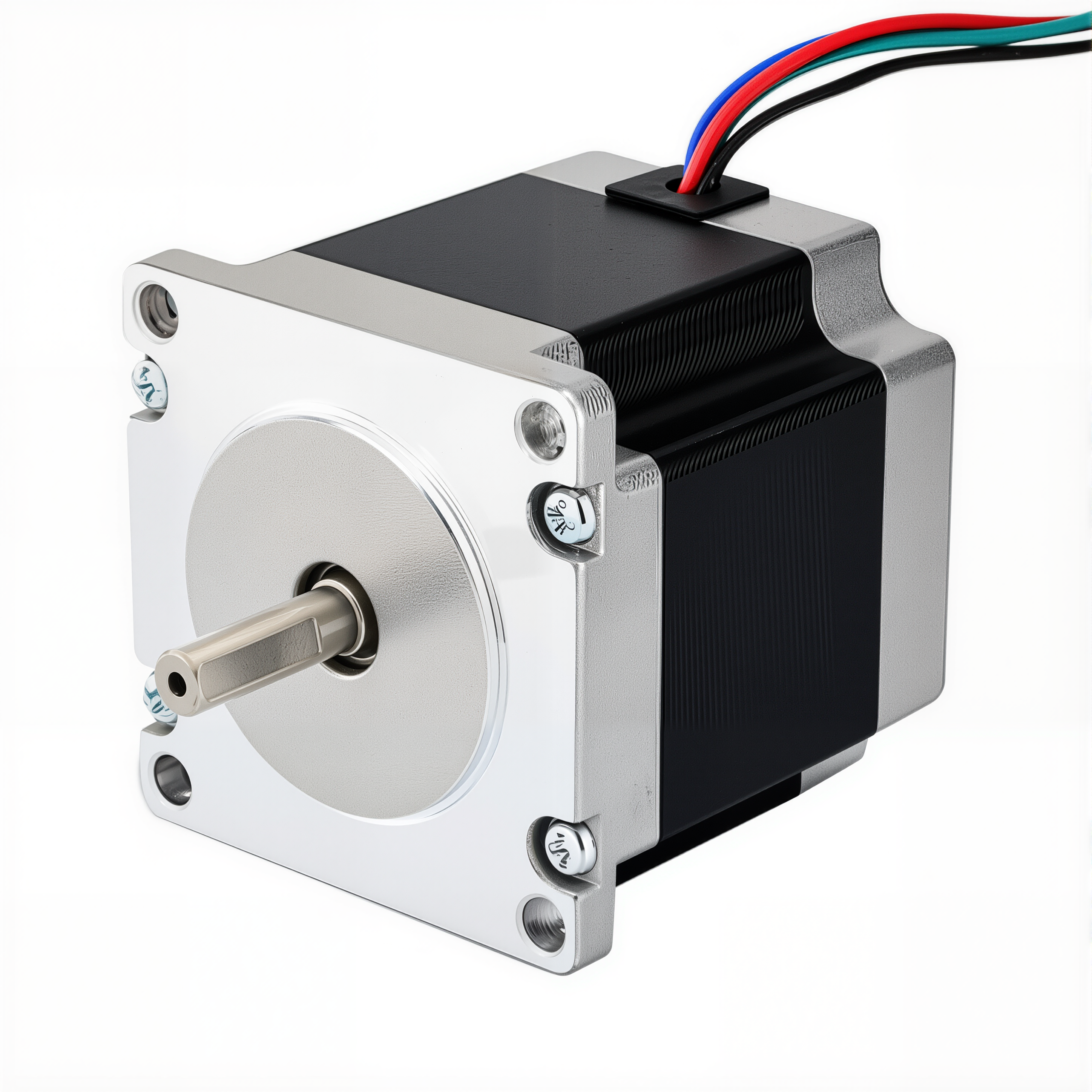 23 Single Shaft Bipolar Stepper Motor,1.8°Step,125N·cm Torque,2.8A Current,56mm Body,4_Wire