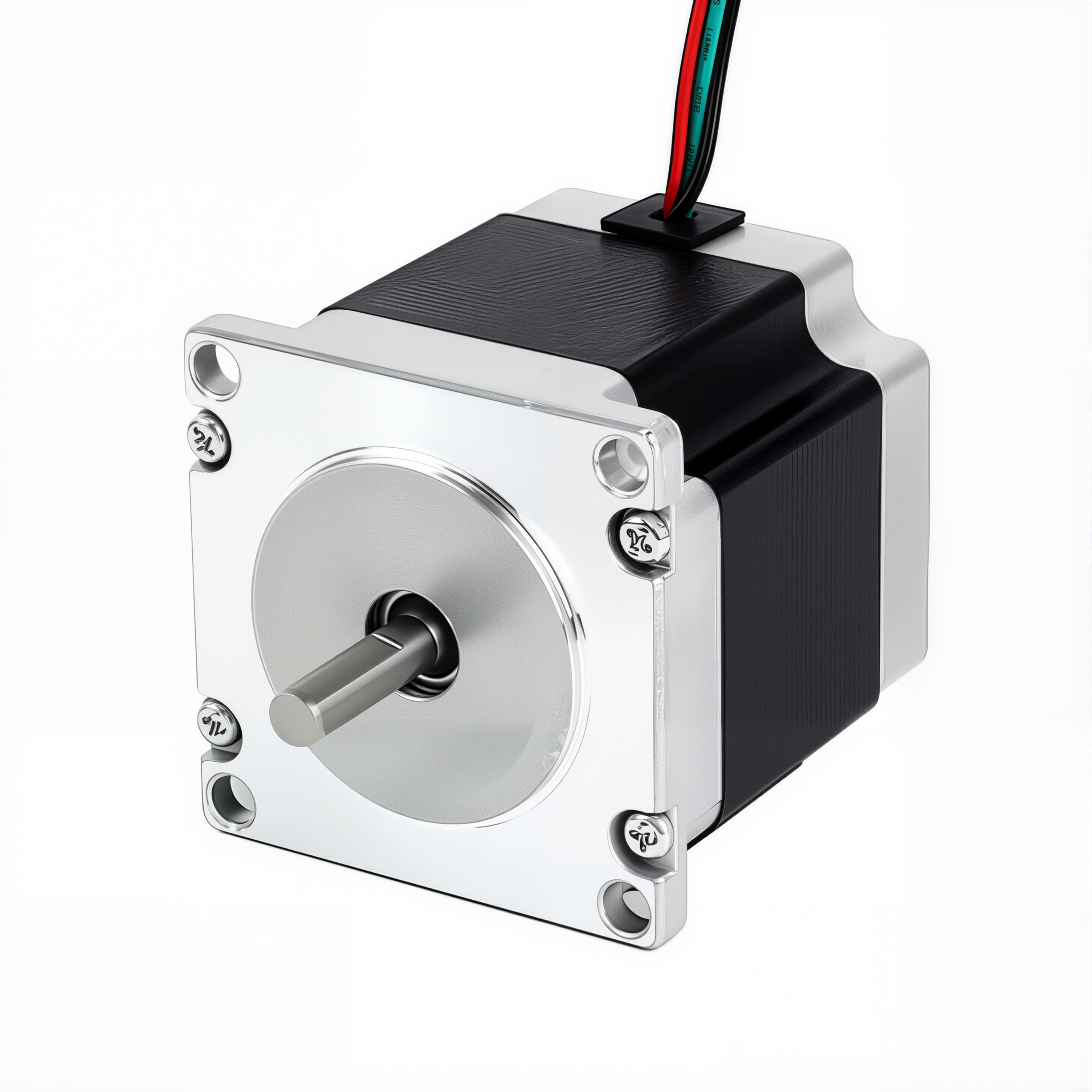23 Single Shaft Bipolar Stepper Motor,1.8°Step,126N·cm Torque,2.8A Current,56mm Body,4_Wire