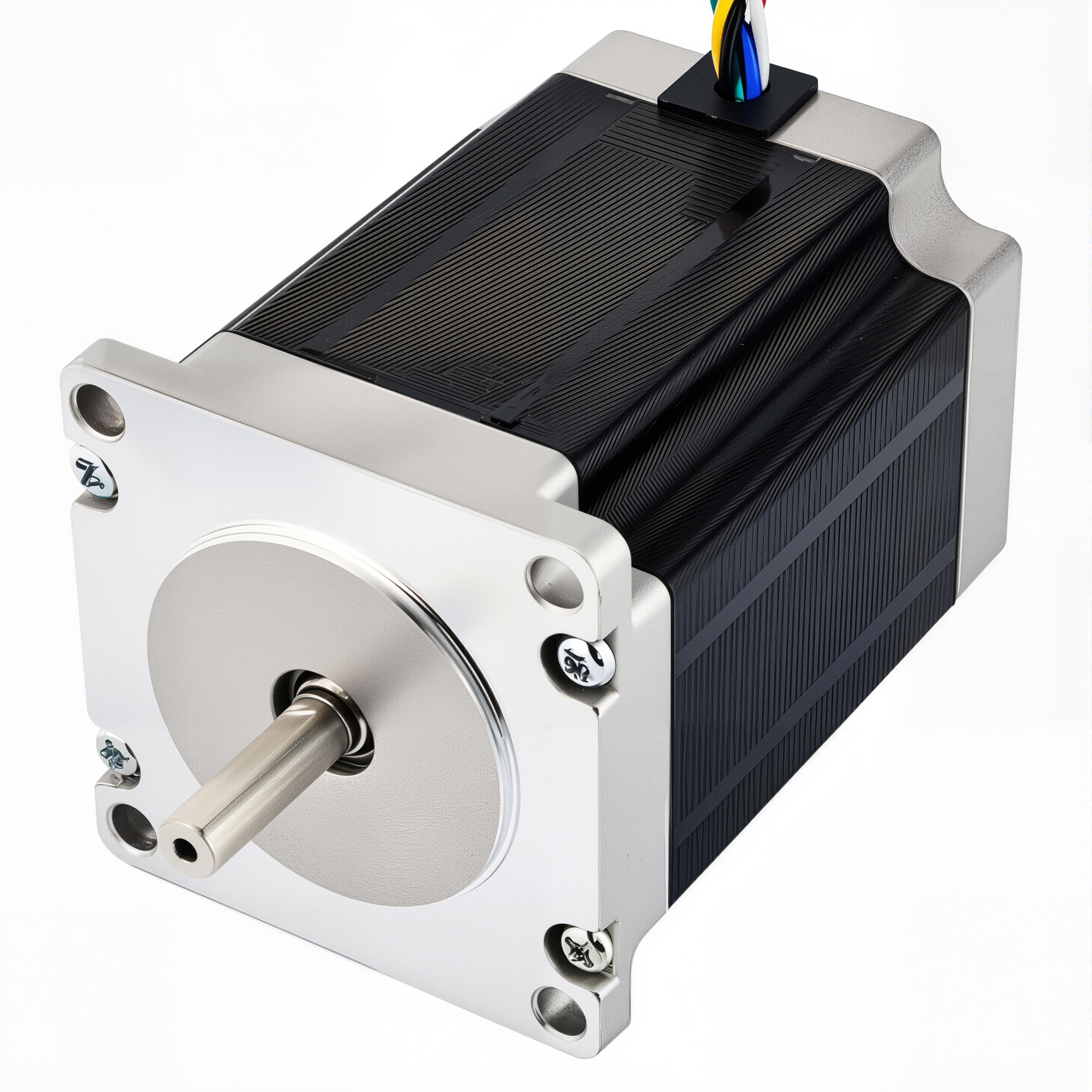23 Single Shaft Unipolar Stepper Motor,1.8°Step,135N·cm Torque,1A Current,77mm Body,6_Wire