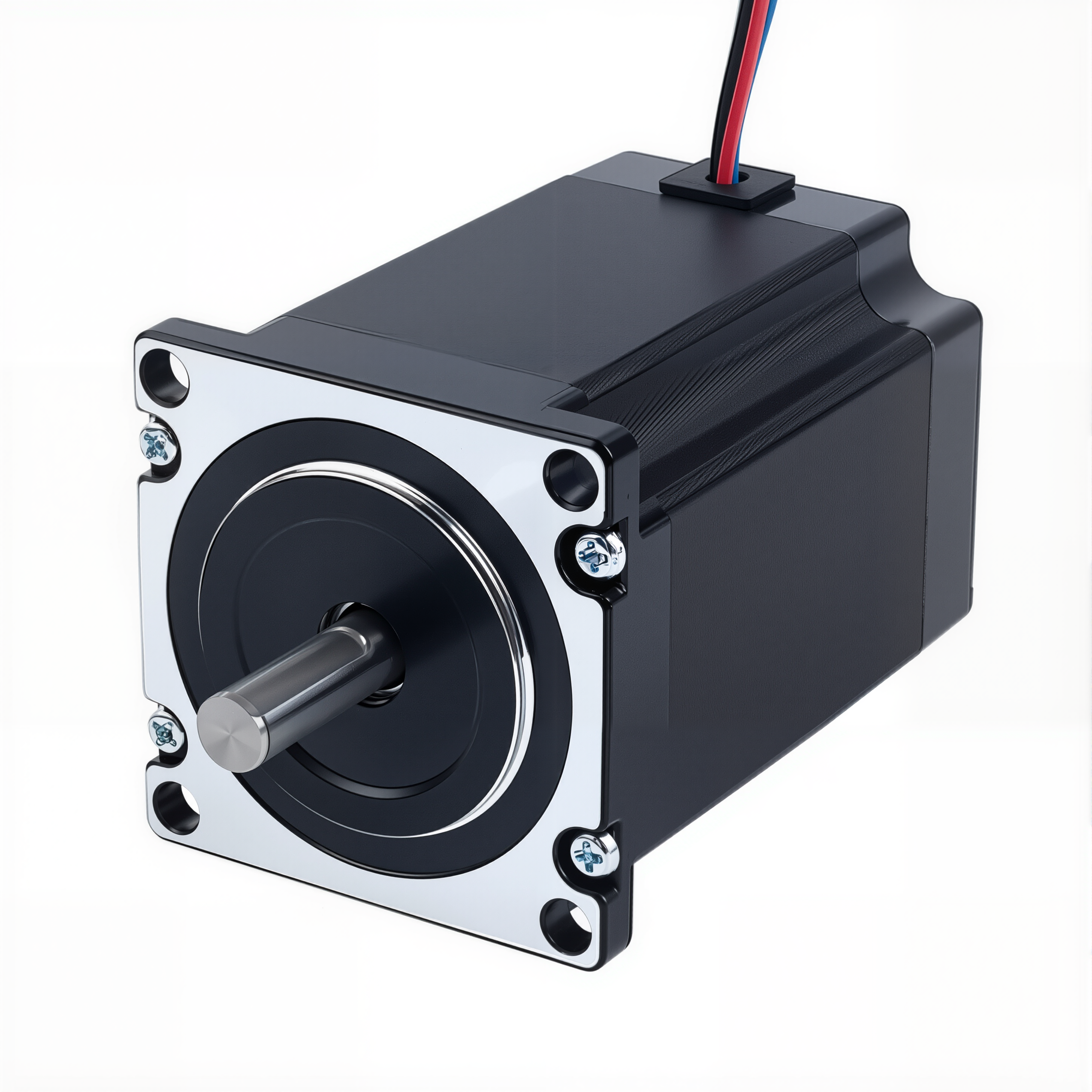 23 Single Shaft Bipolar Stepper Motor,1.8°Step,189N·cm Torque,2.8A Current,76mm Body,4_Wire