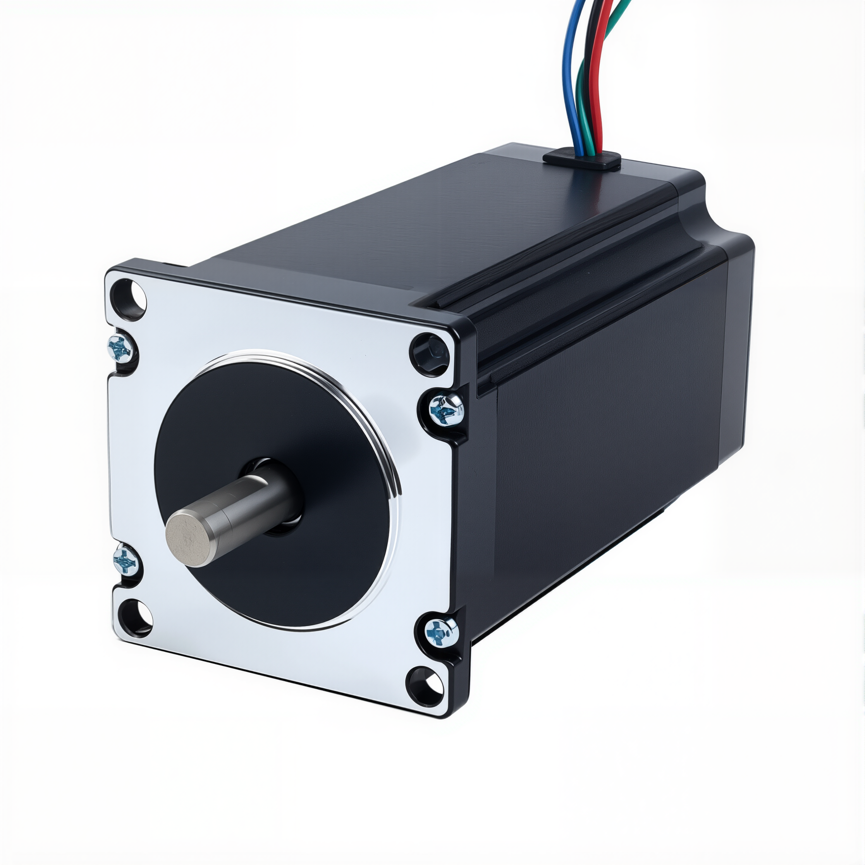 23 Single Shaft Bipolar Stepper Motor,1.8°Step,300N·cm Torque,5A Current,100mm Body,4_Wire
