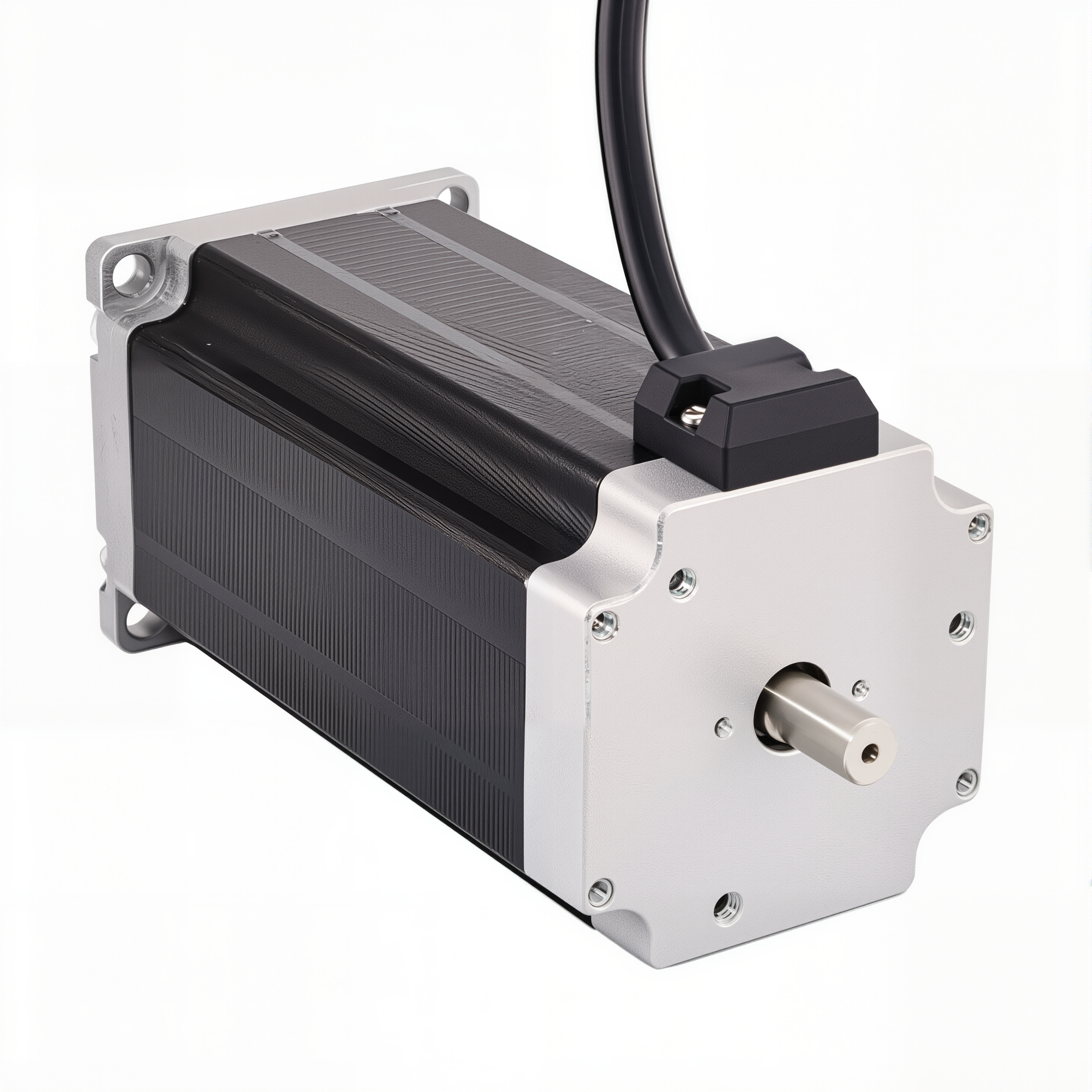 23 Dual Shaft Bipolar Stepper Motor,1.8°Step,280N·cm Torque,4.2A Current,113mm Body,4_Wire