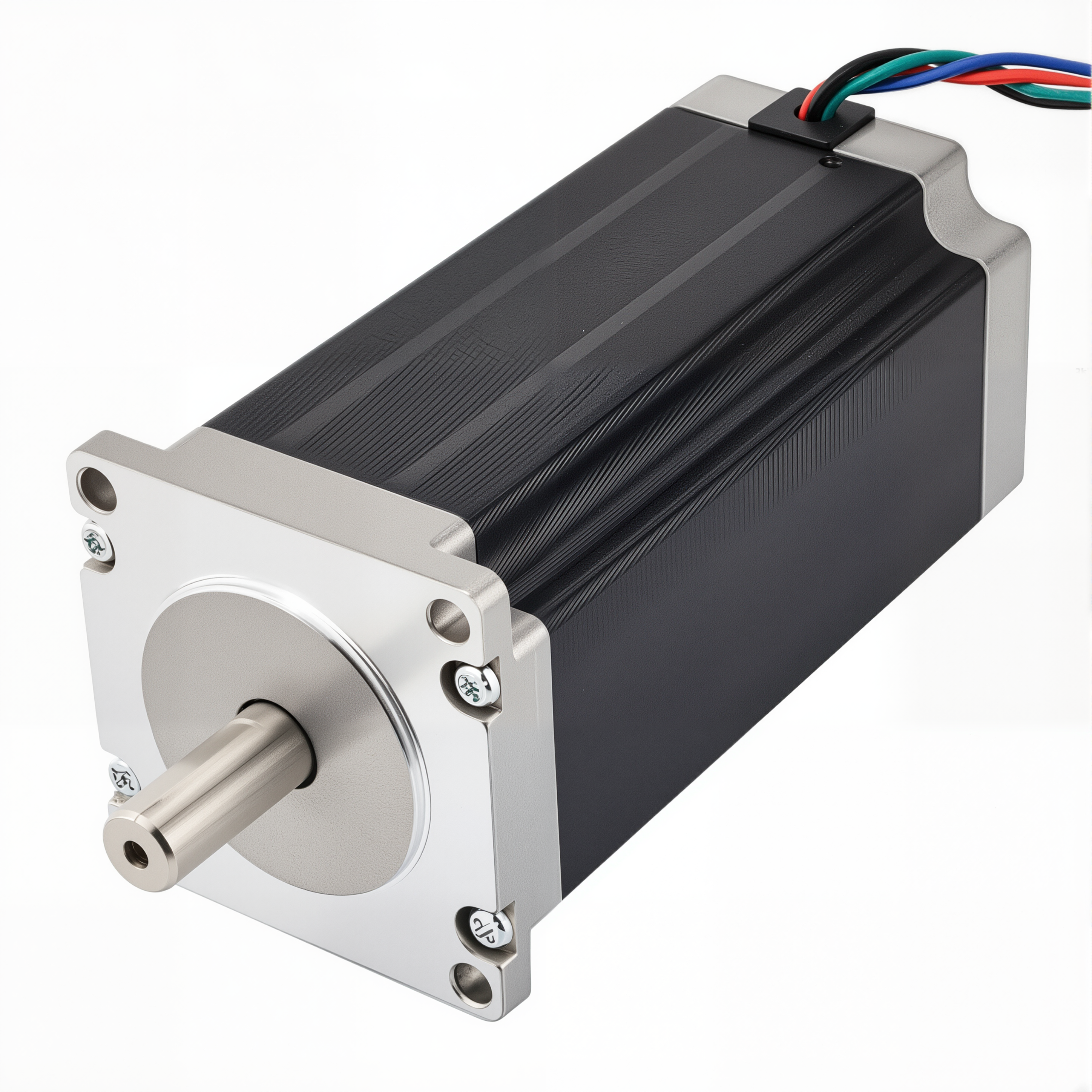 23 Single Shaft Bipolar Stepper Motor,1.8°Step,300N·cm Torque,4A Current,112mm Body,4_Wire