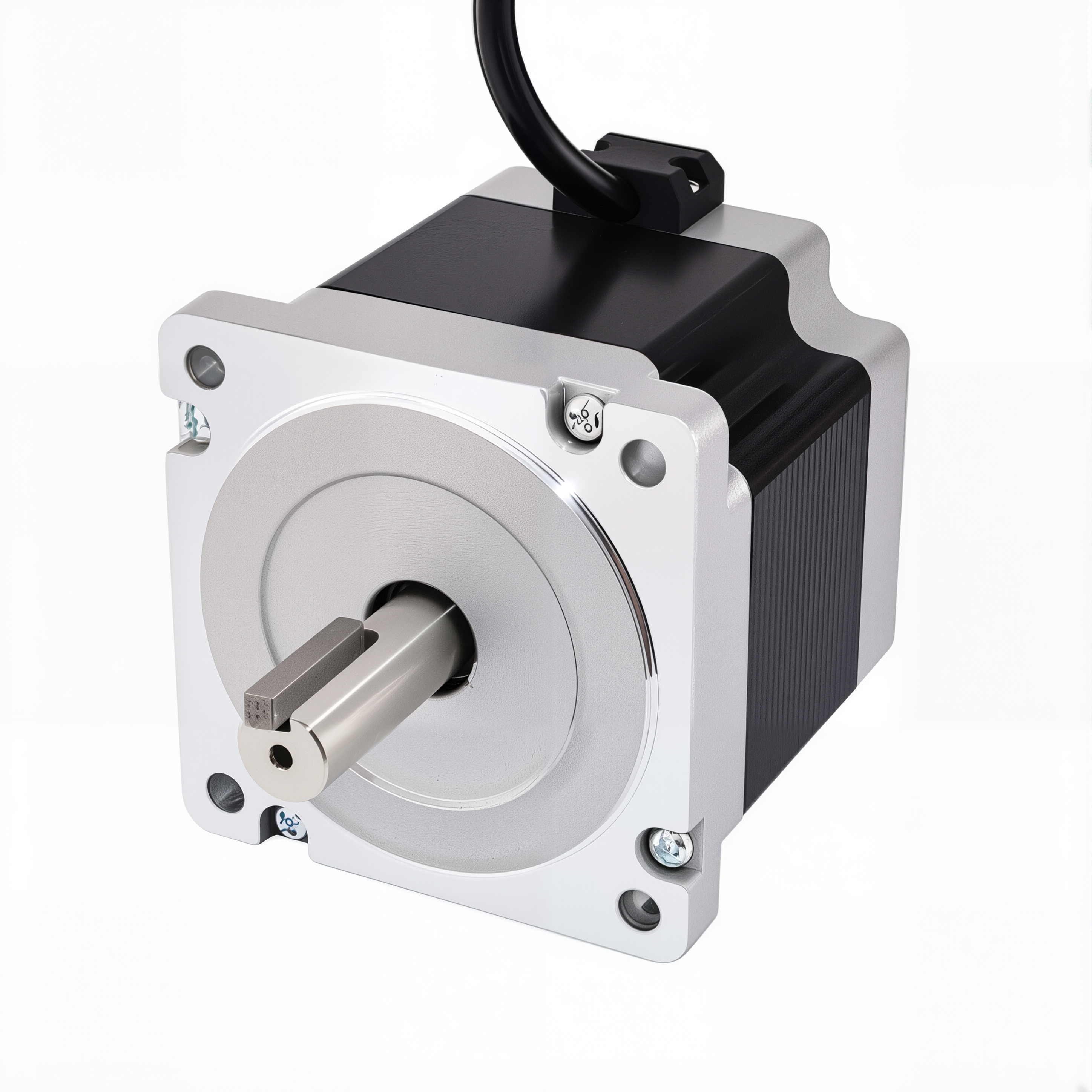 34 Dual Shaft Bipolar Stepper Motor,1.8°Step,450N·cm Torque,5.5A Current,80mm Body,4_Wire