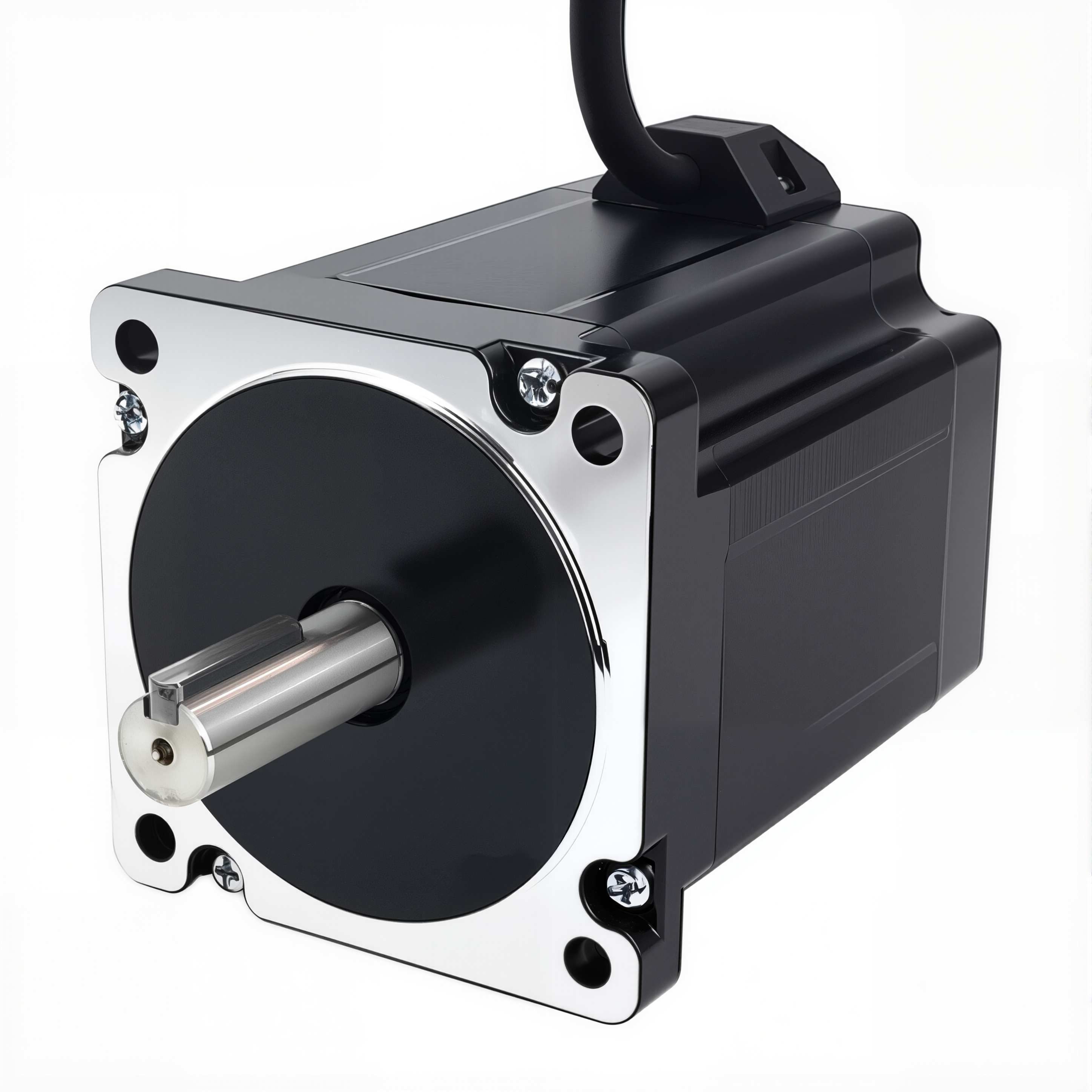 34 Dual Shaft Bipolar Stepper Motor,1.8°Step,707N·cm Torque,4.24A Current,98mm Body,4_Wire