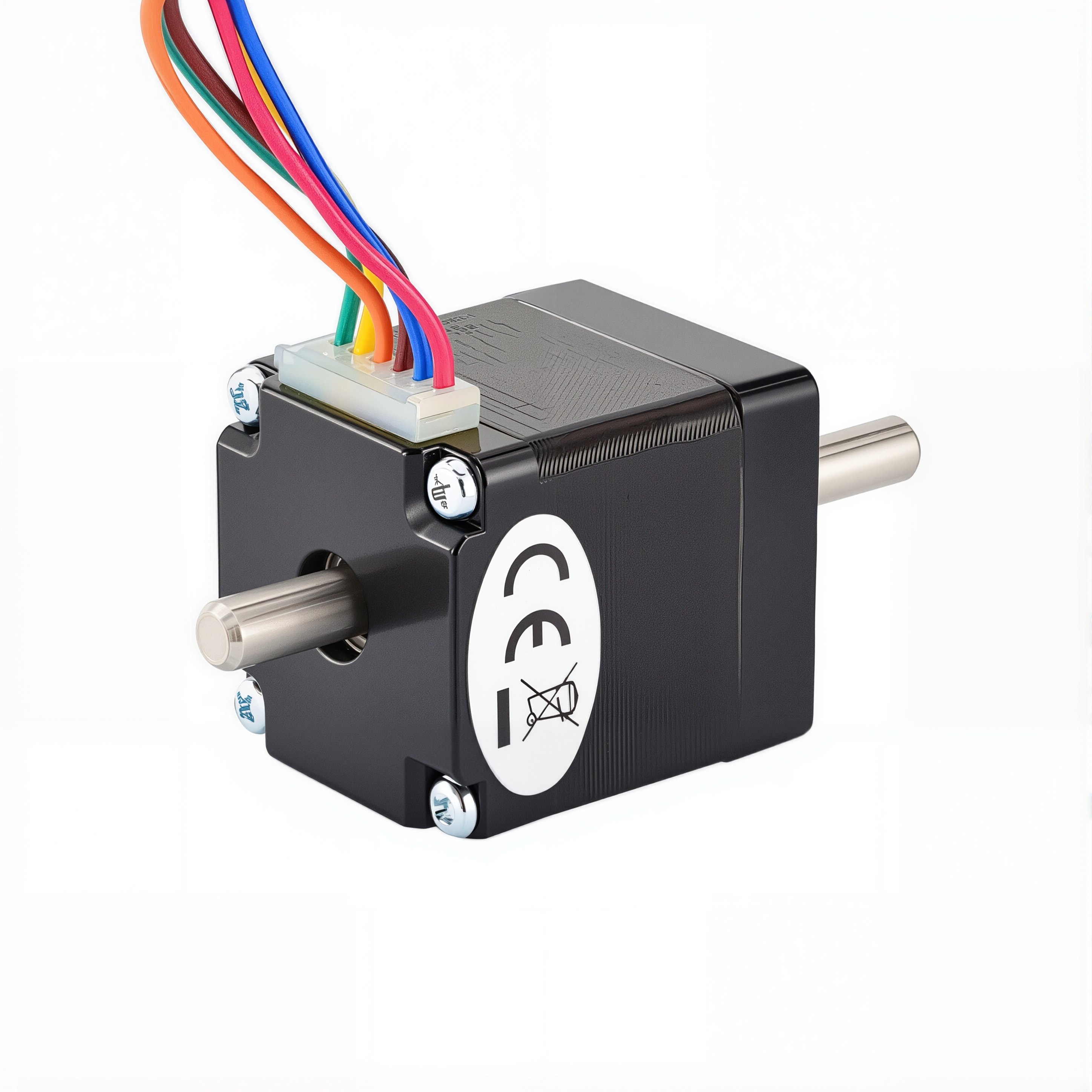 11 Dual Shaft Unipolar Stepper Motor,1.8°Step,4.3N·cm Torque,0.95A Current,31.5mm Body,6_Wire
