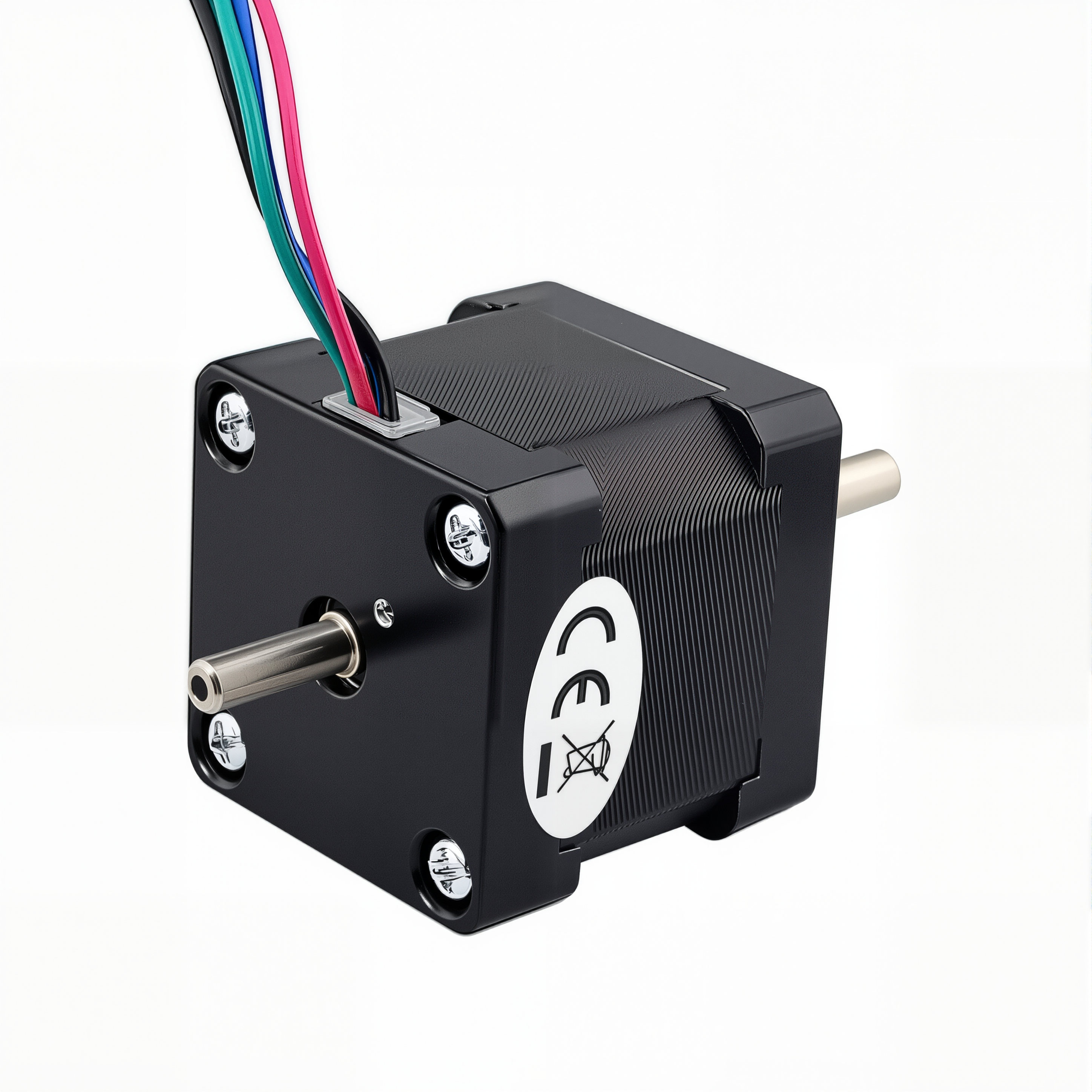 14 Dual Shaft Bipolar Stepper Motor,1.8°Step,18N·cm Torque,0.8A Current,34mm Body,4_Wire