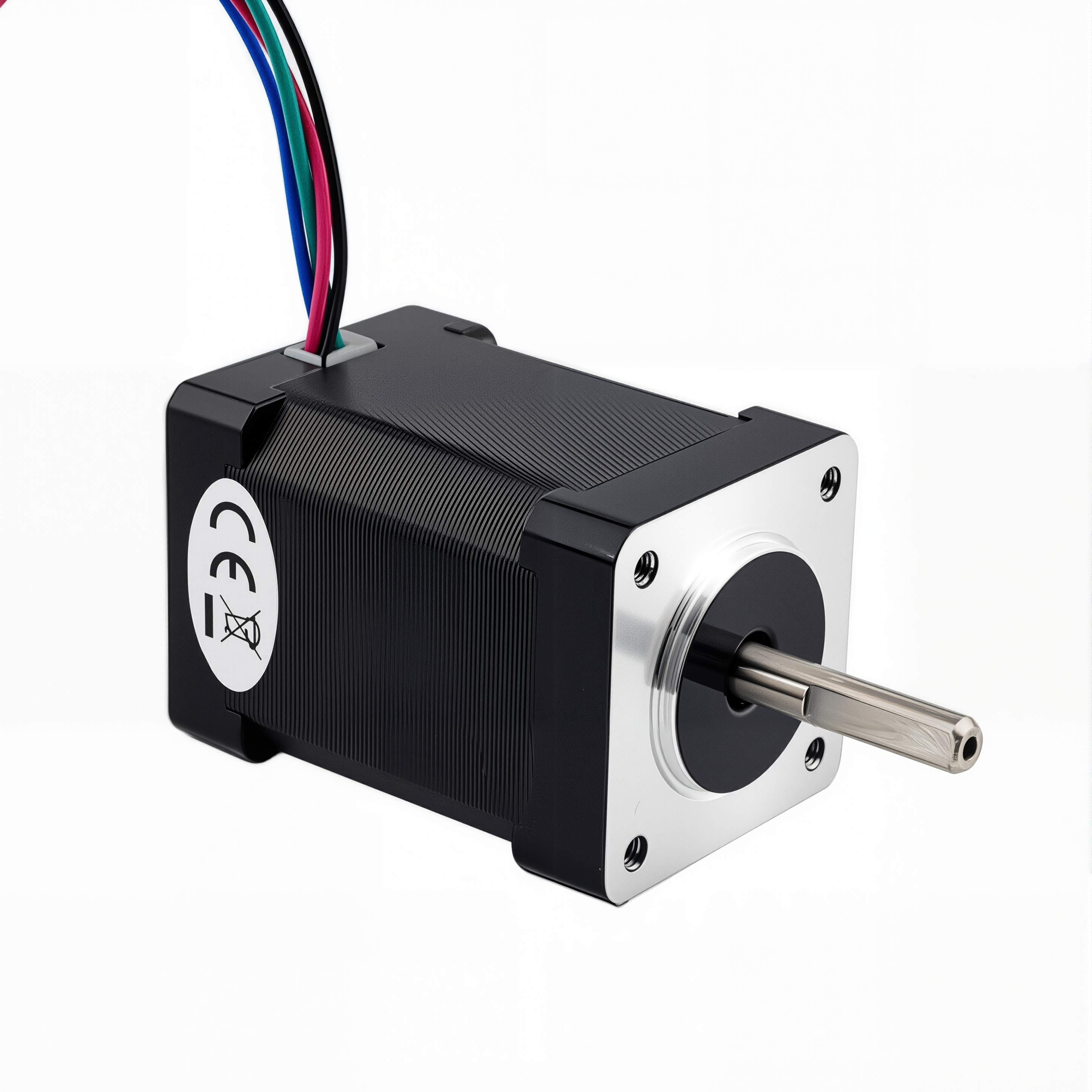 14 Dual Shaft Bipolar Stepper Motor,1.8°Step,40N·cm Torque,1.5A Current,52mm Body,4_Wire