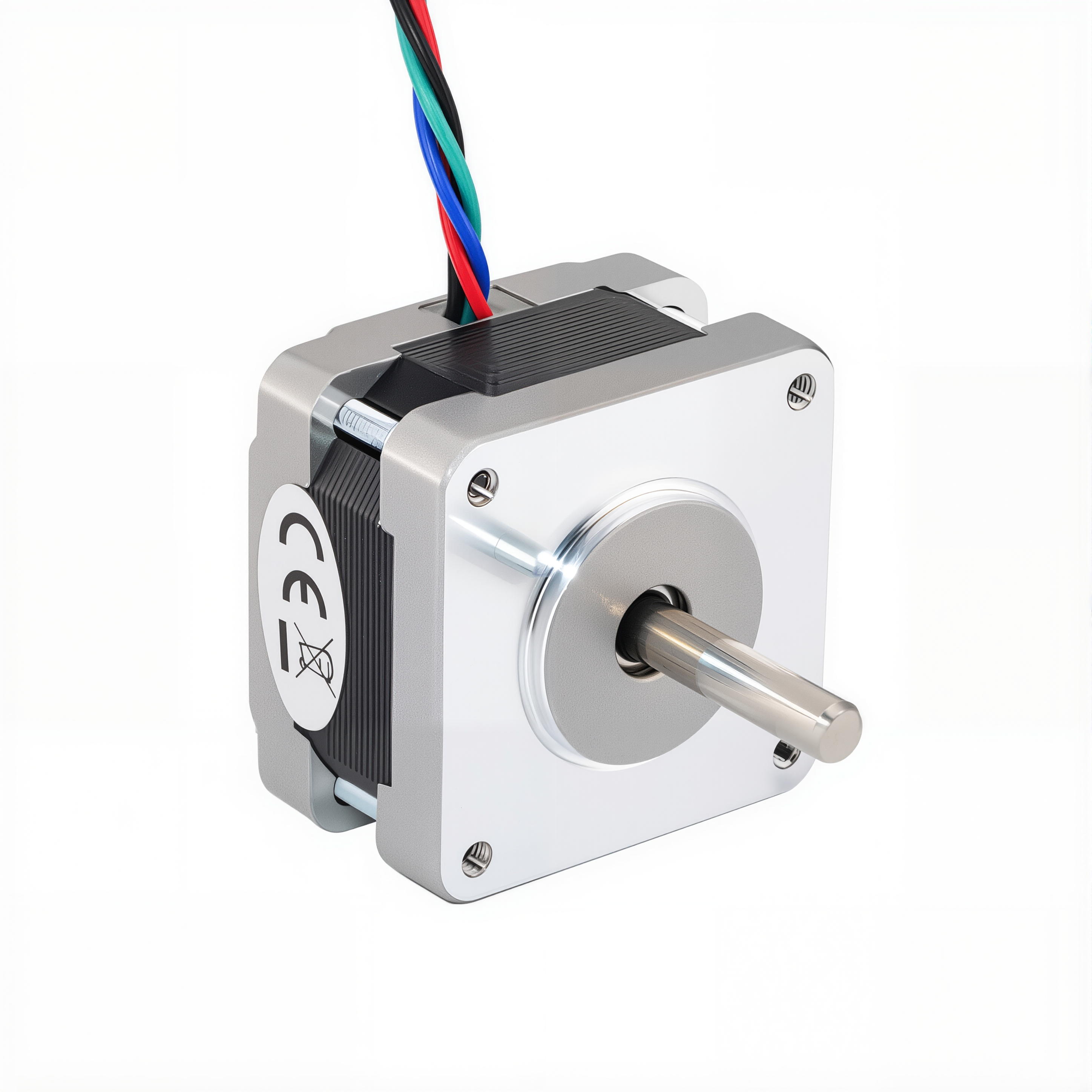 16 Single Shaft Bipolar Stepper Motor,0.9°Step,16N·cm Torque,0.6A Current,26mm Body,4_Wire