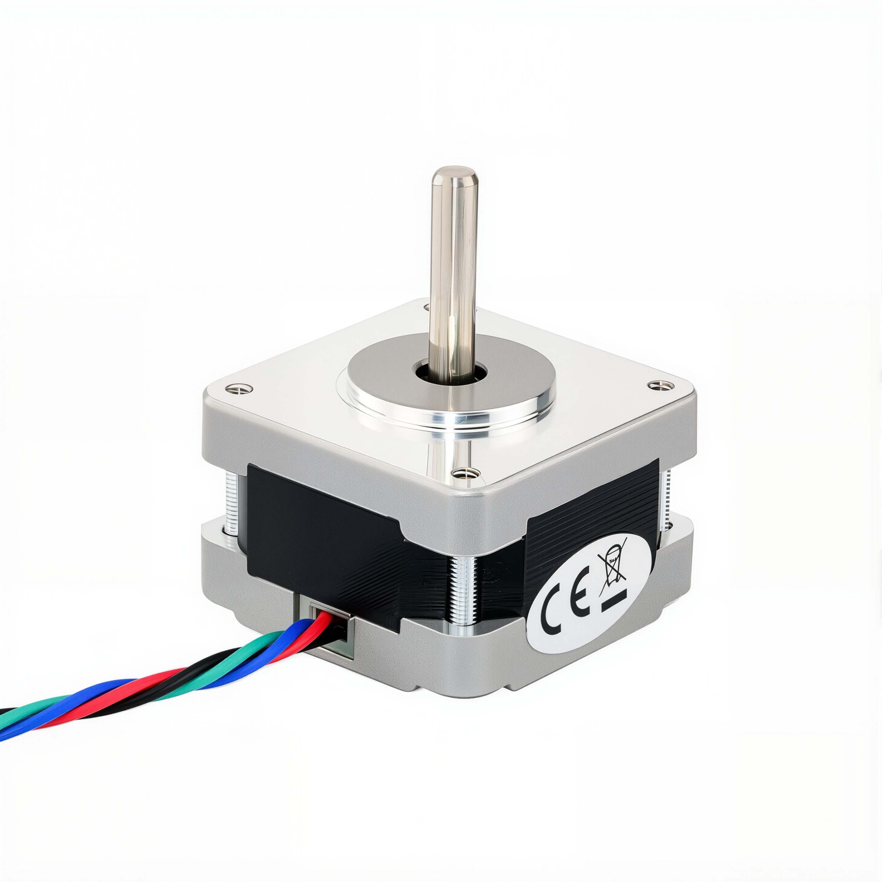 16 Single Shaft Bipolar Stepper Motor,0.9°Step,16N·cm Torque,0.6A Current,26mm Body,4_Wire