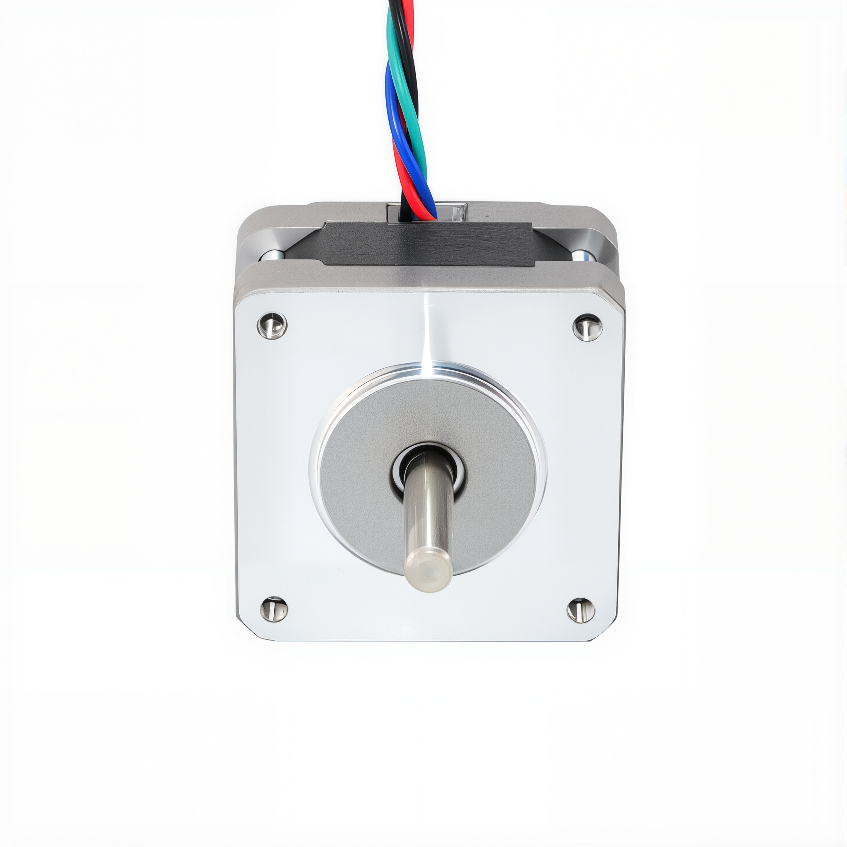 16 Single Shaft Bipolar Stepper Motor,0.9°Step,18N·cm Torque,0.4A Current,34mm Body,4_Wire