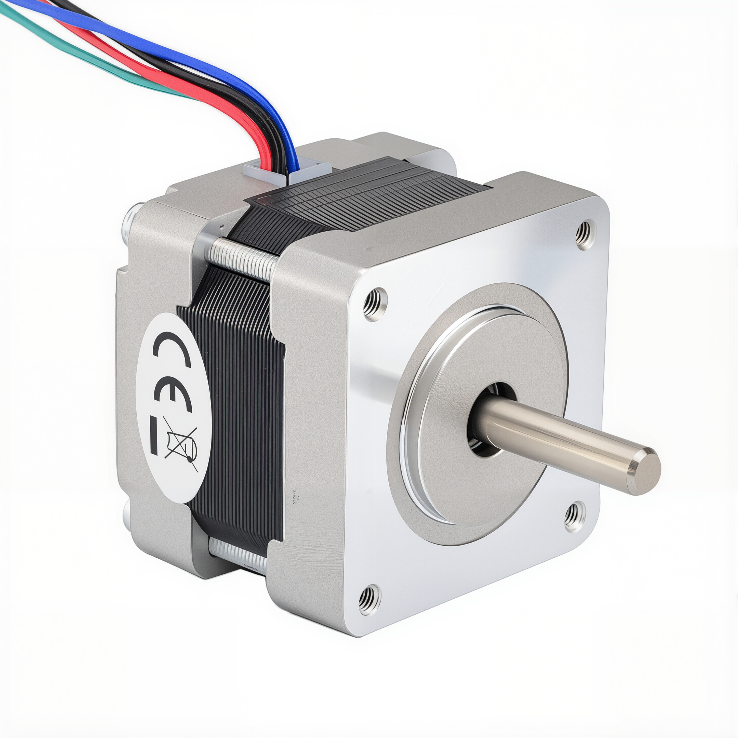 16 Single Shaft Bipolar Stepper Motor,1.8°Step,21N·cm Torque,0.4A Current,34mm Body,4_Wire