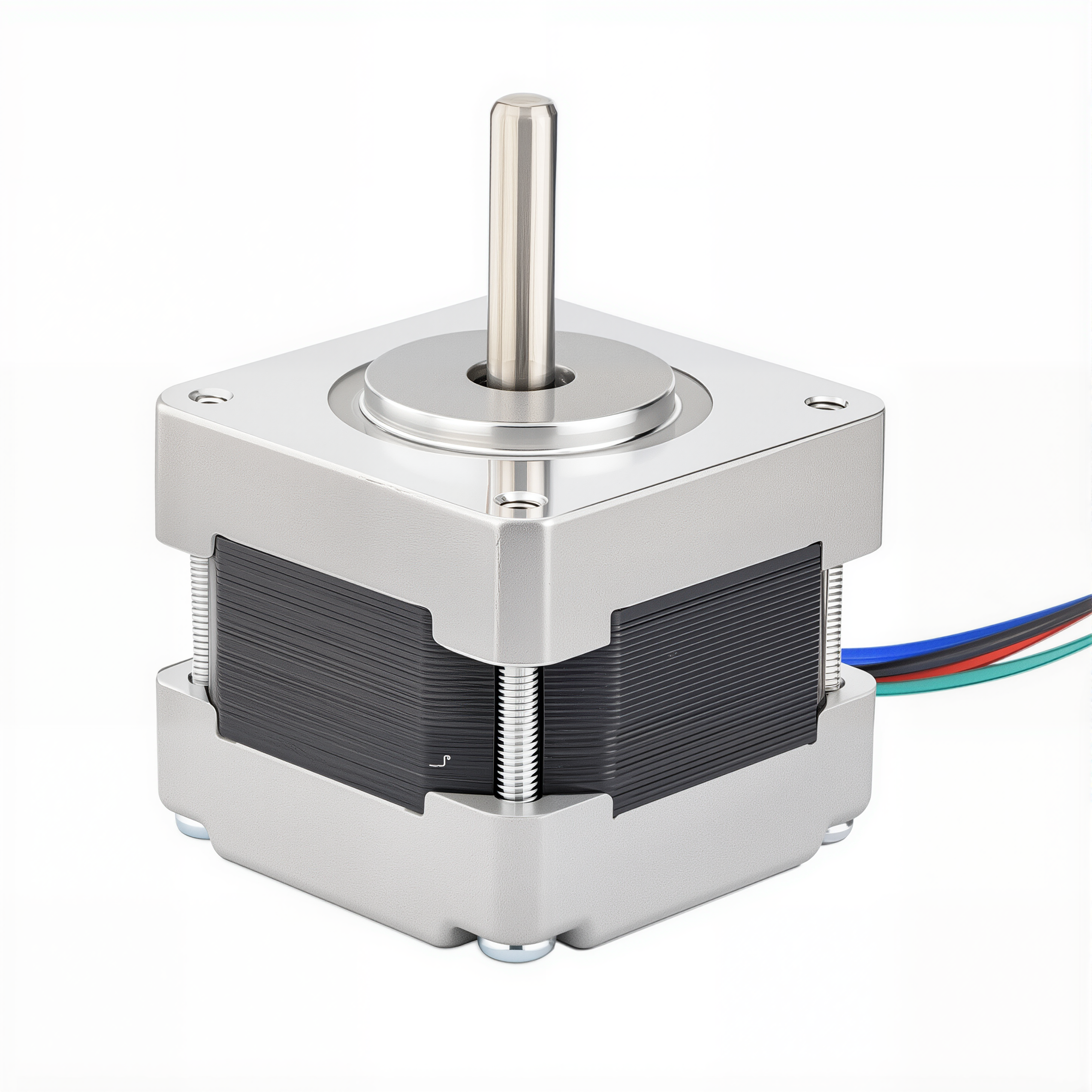 16 Single Shaft Bipolar Stepper Motor,1.8°Step,21N·cm Torque,0.4A Current,34mm Body,4_Wire