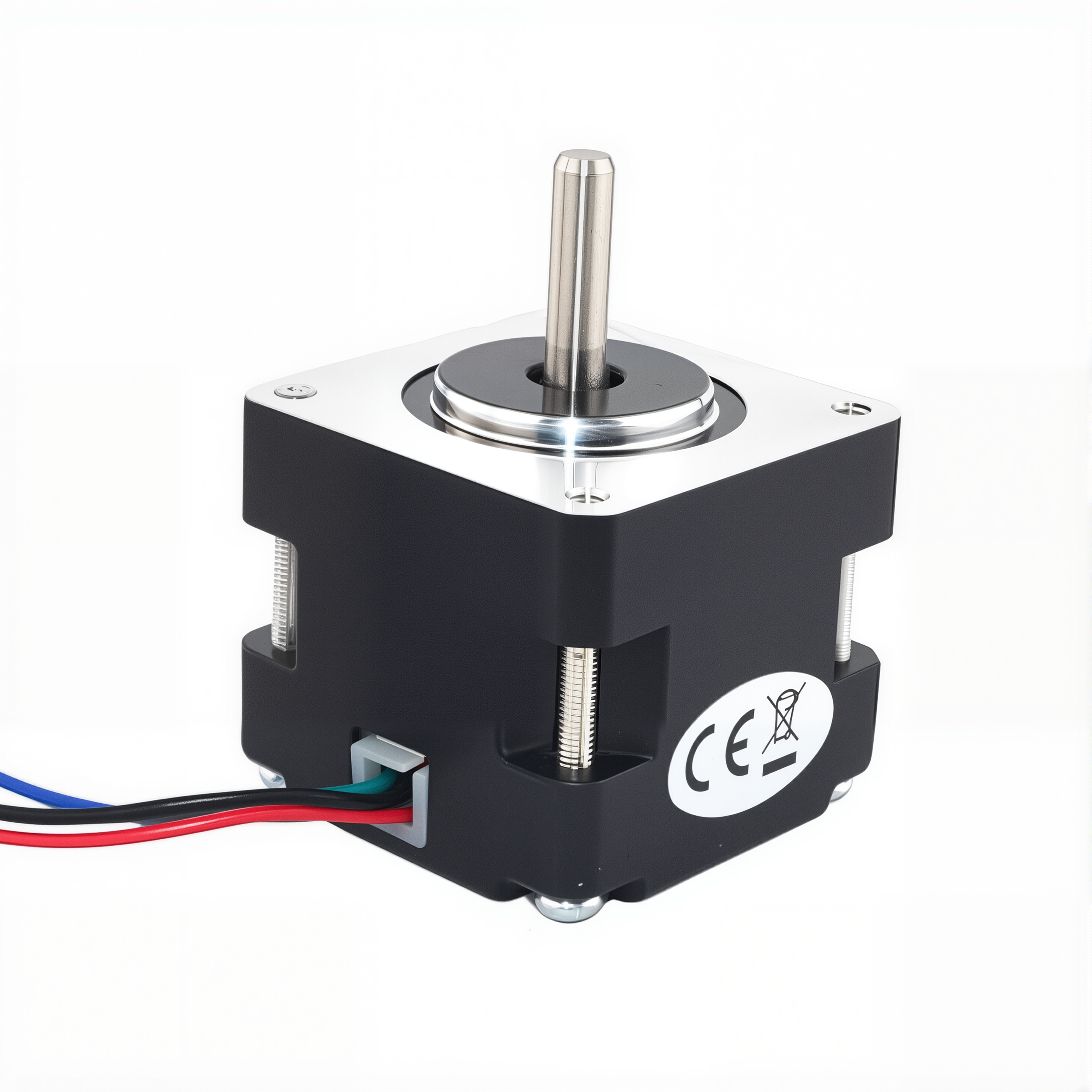 16 Single Shaft Bipolar Stepper Motor,1.8°Step,18N·cm Torque,0.65A Current,34mm Body,4_Wire