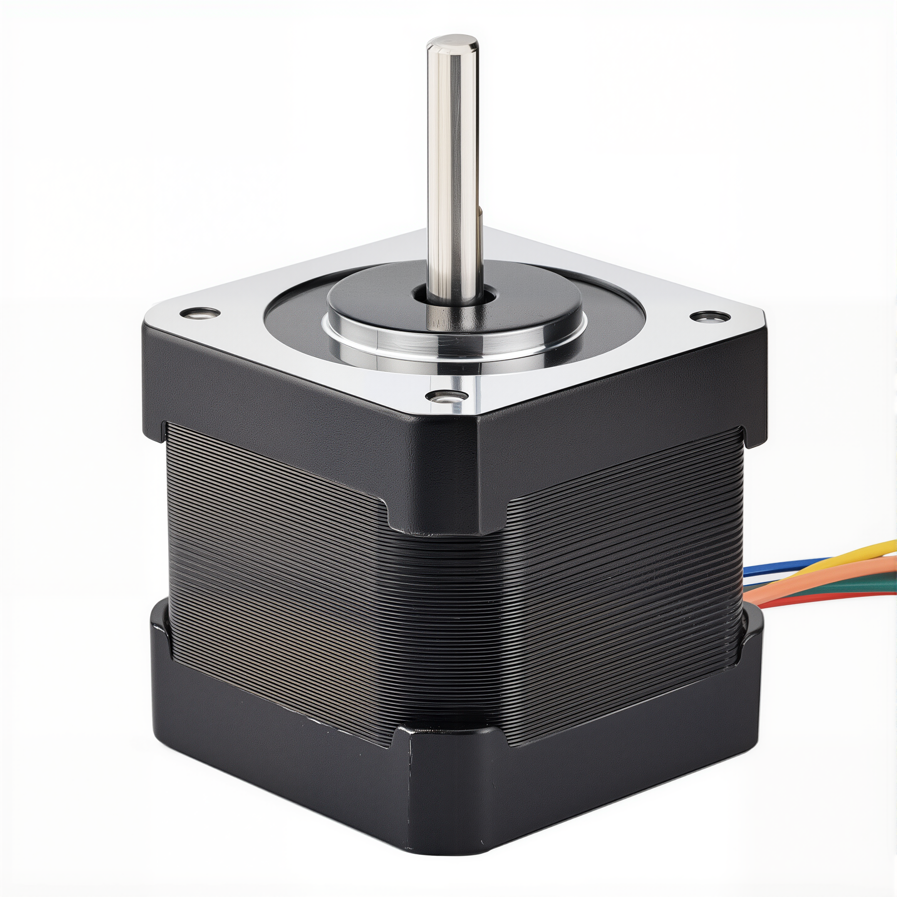 17 Single Shaft Unipolar Stepper Motor,0.9°Step,26N·cm Torque,0.4A Current,39mm Body,6_Wire