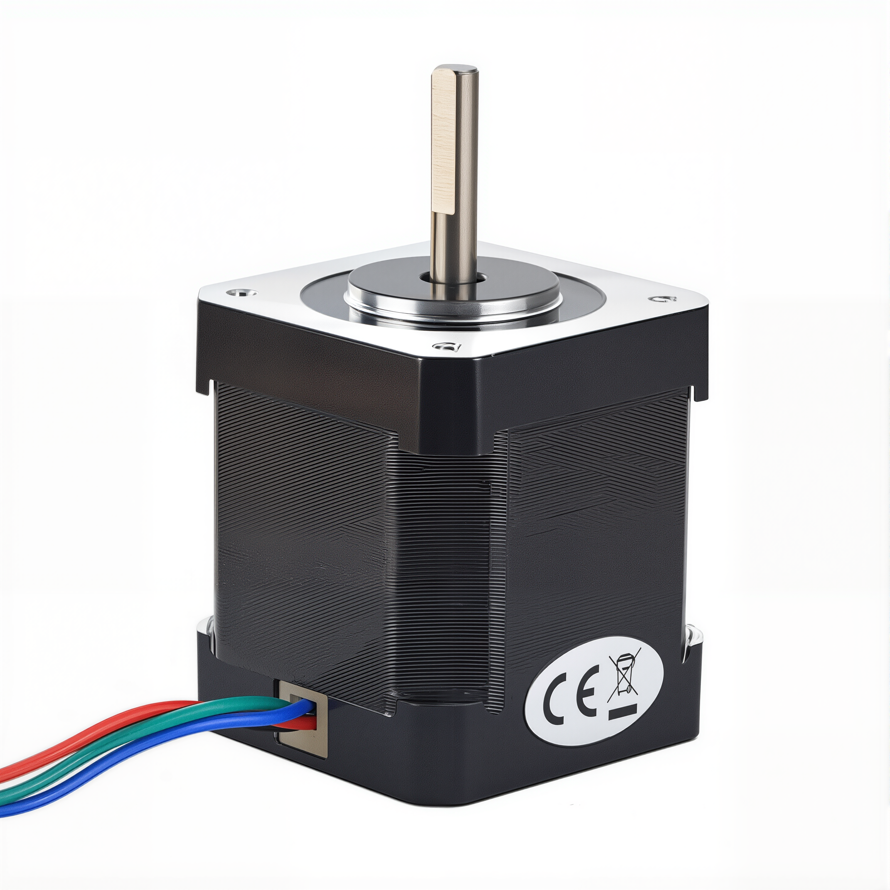 17 Single Shaft Bipolar Stepper Motor,0.9°Step,42N・cm Torque,1.68A Current,48mm Body,4_Wire