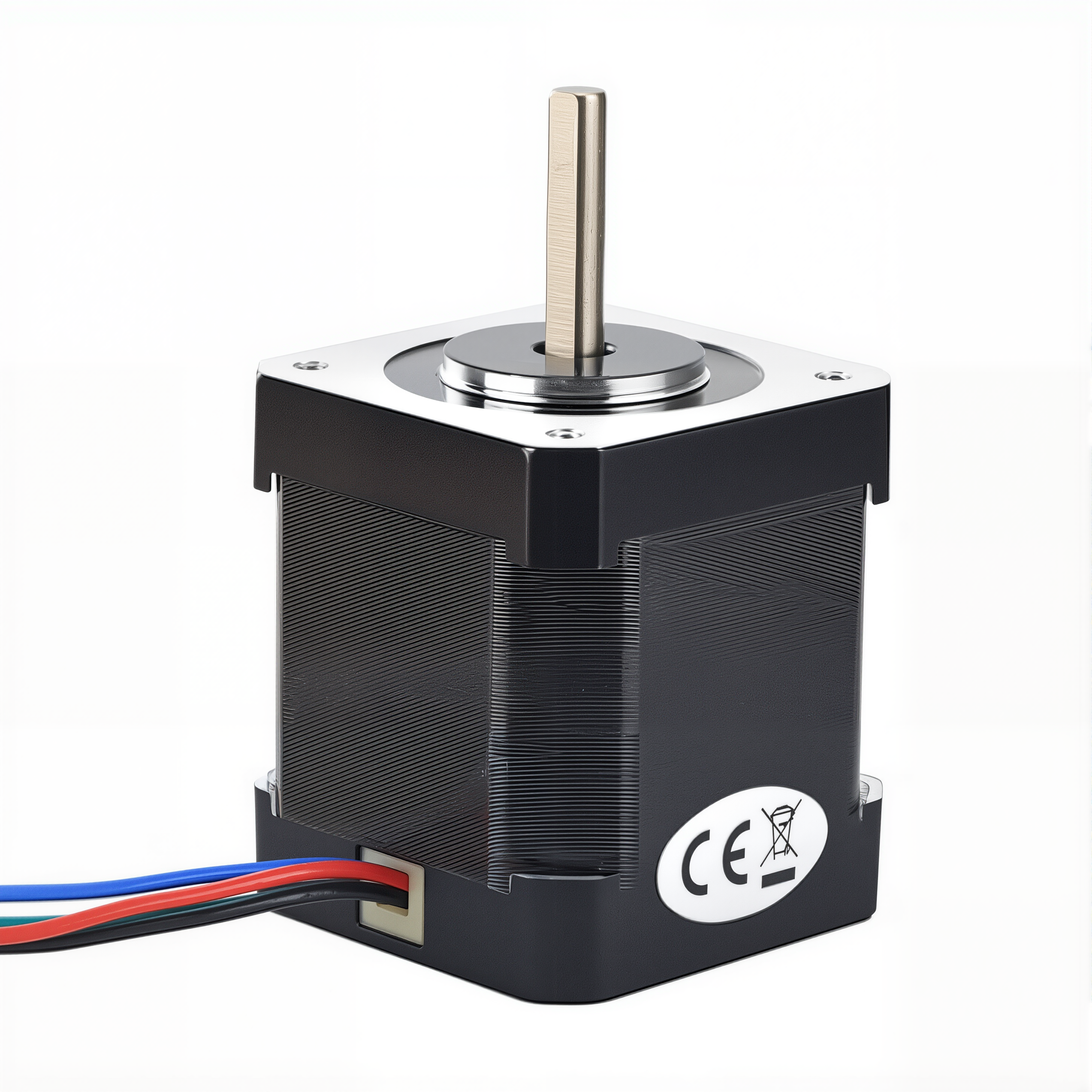 17 Single Shaft Bipolar Stepper Motor,0.9°Step,42N·cm Torque,1.68A Current,48mm Body,4_Wire