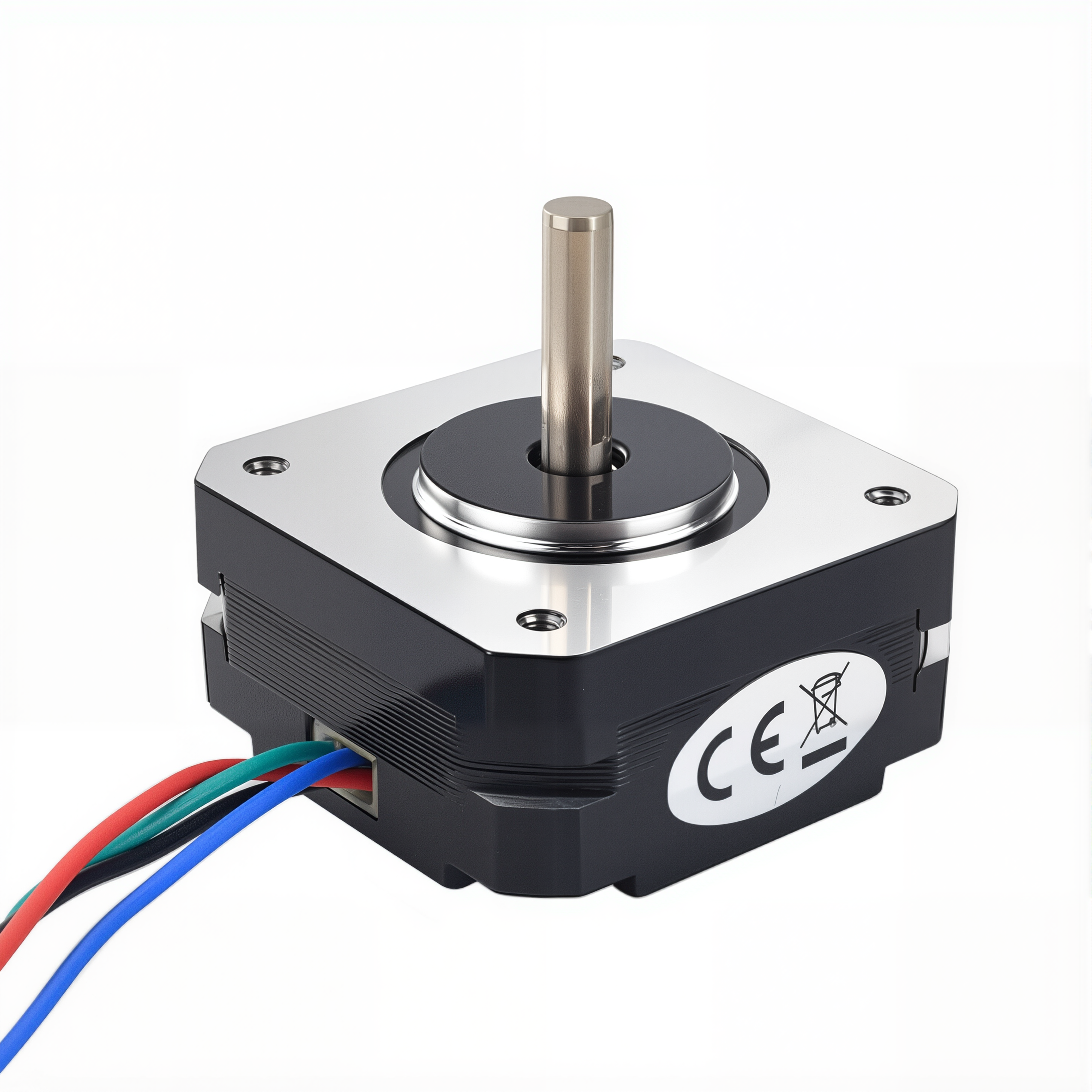 17 Single Shaft Bipolar Stepper Motor,1.8°Step,10N·cm Torque,1.5A Current,24mm Body,4_Wire