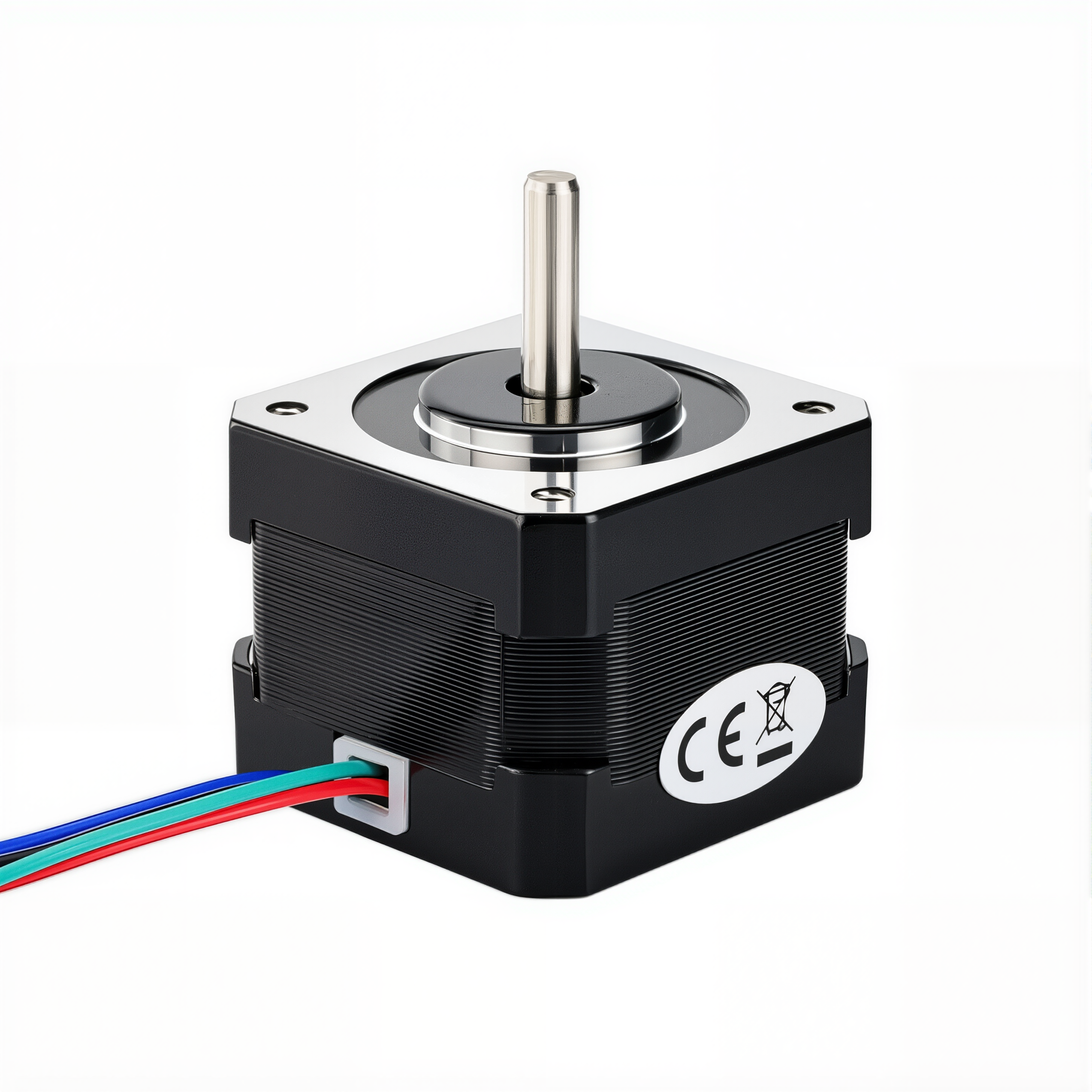17 Single Shaft Bipolar Stepper Motor,1.8°Step,32N·cm Torque,0.4A Current,34mm Body,4_Wire