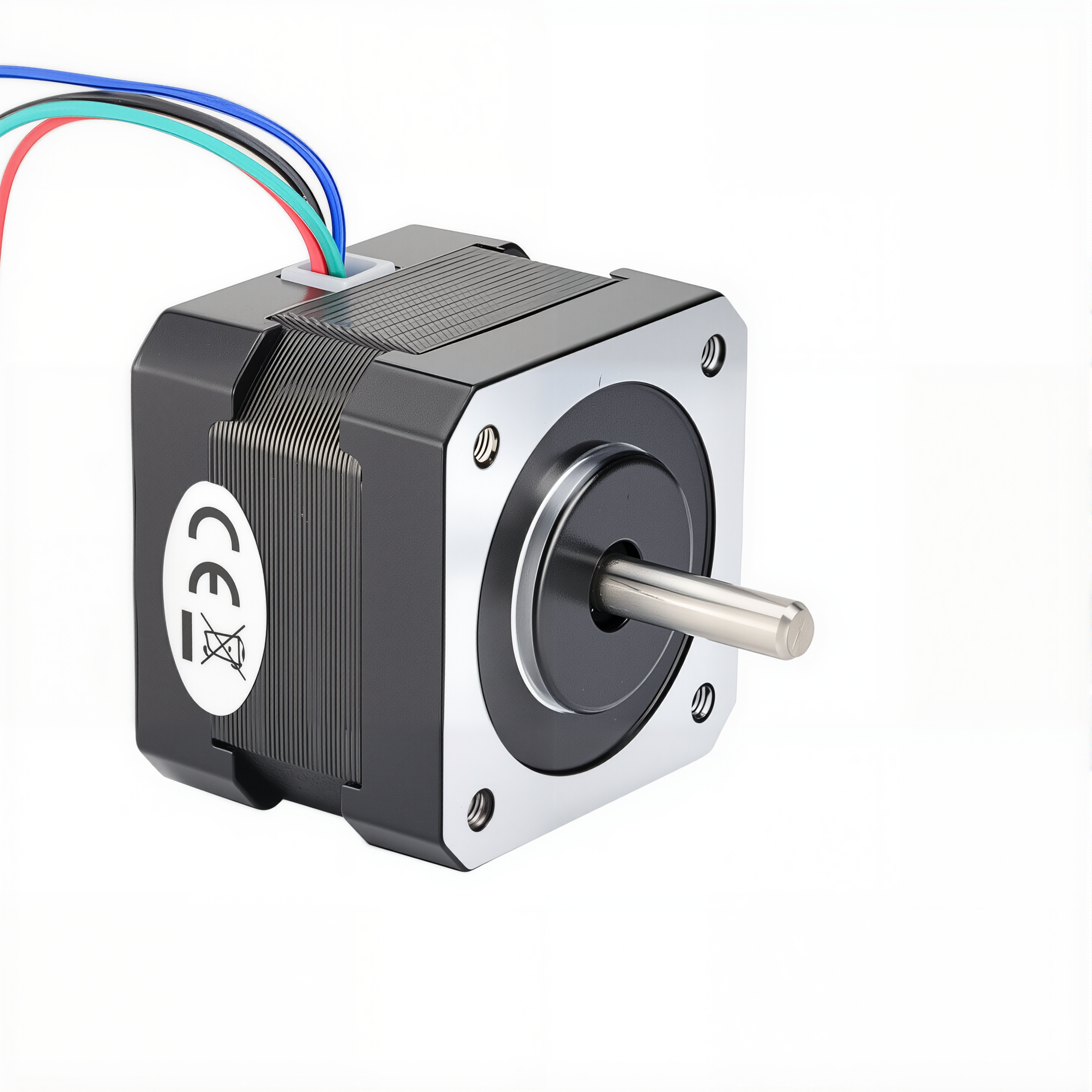 17 Single Shaft Bipolar Stepper Motor,1.8°Step,32N·cm Torque,0.4A Current,34mm Body,4_Wire