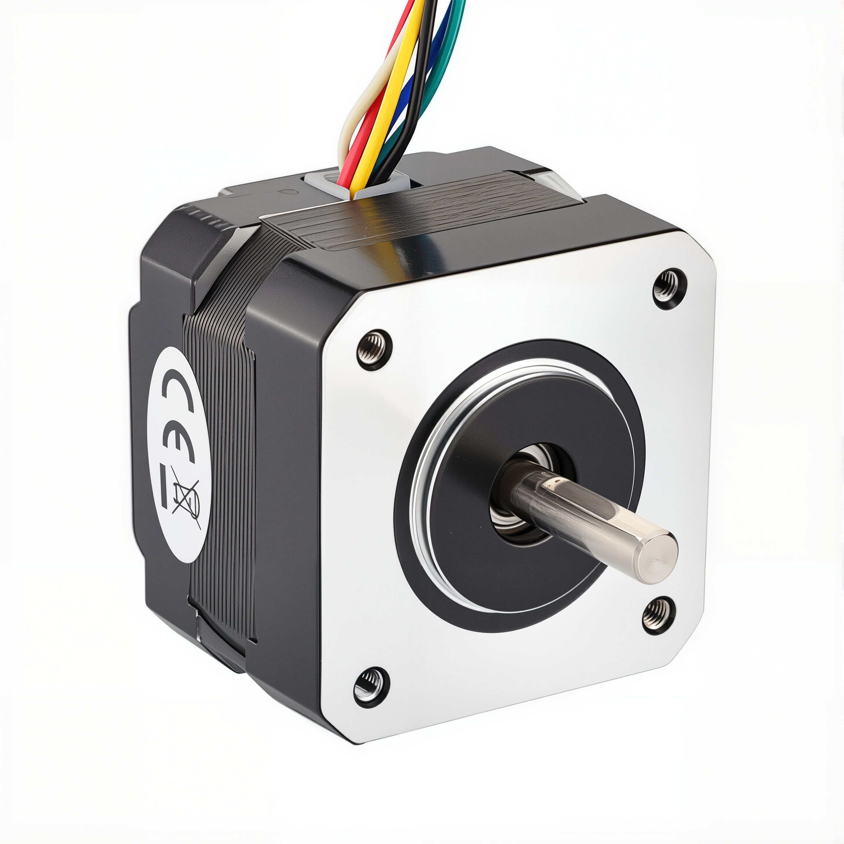 17 Dual Shaft Unipolar Stepper Motor,1.8°Step,16N·cm Torque,0.95A Current,33mm Body,6_Wire