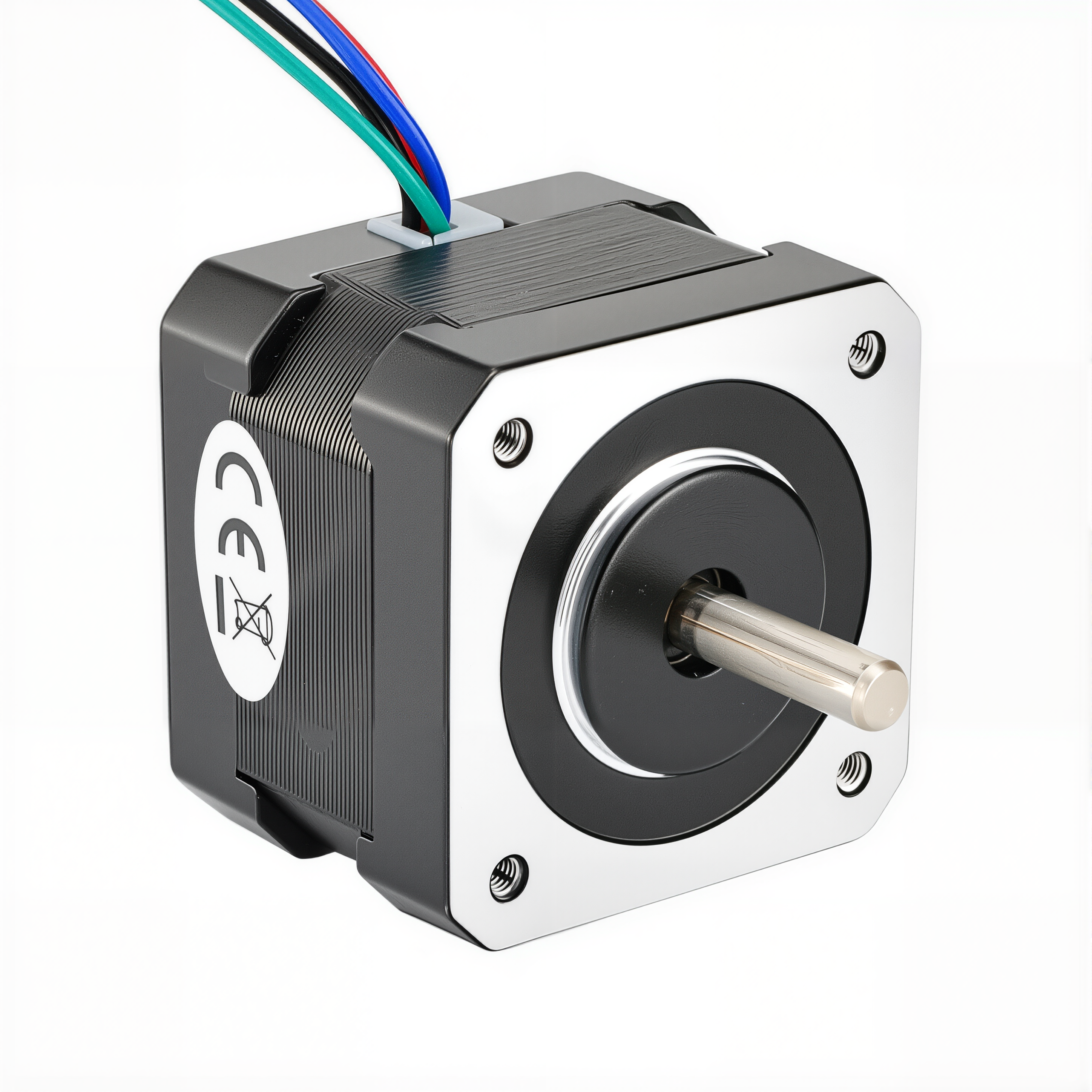 17 Dual Shaft Bipolar Stepper Motor,1.8°Step,22N·cm Torque,1.33A Current,33mm Body,4_Wire