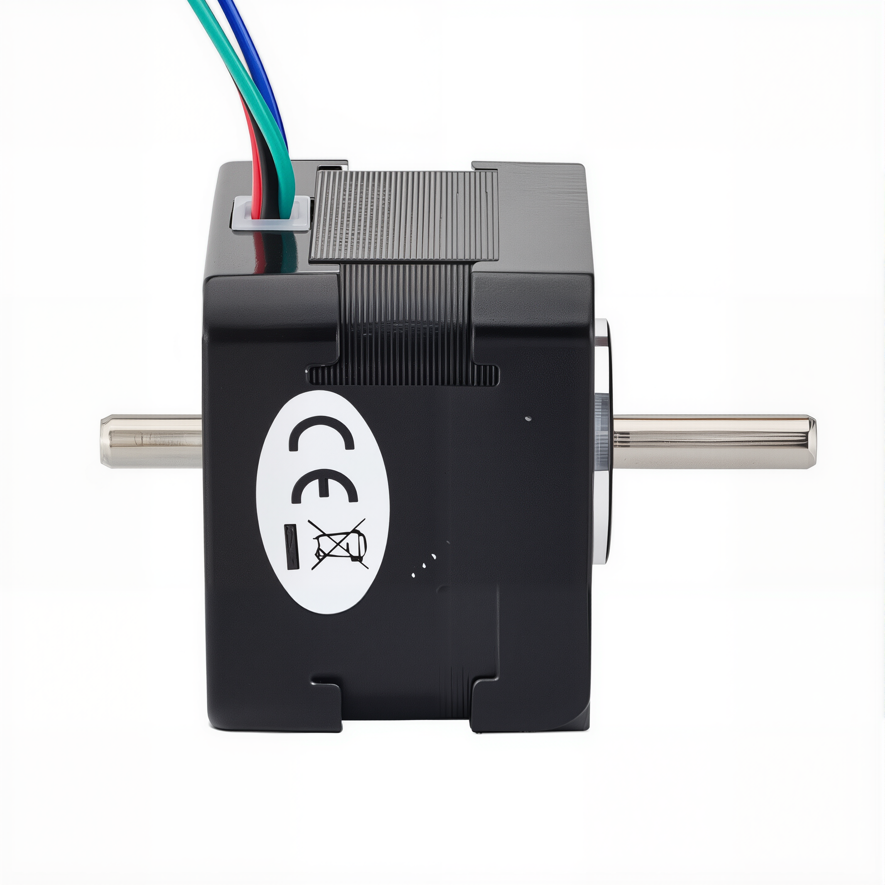 17 Dual Shaft Bipolar Stepper Motor,1.8°Step,22N·cm Torque,1.33A Current,33mm Body,4_Wire