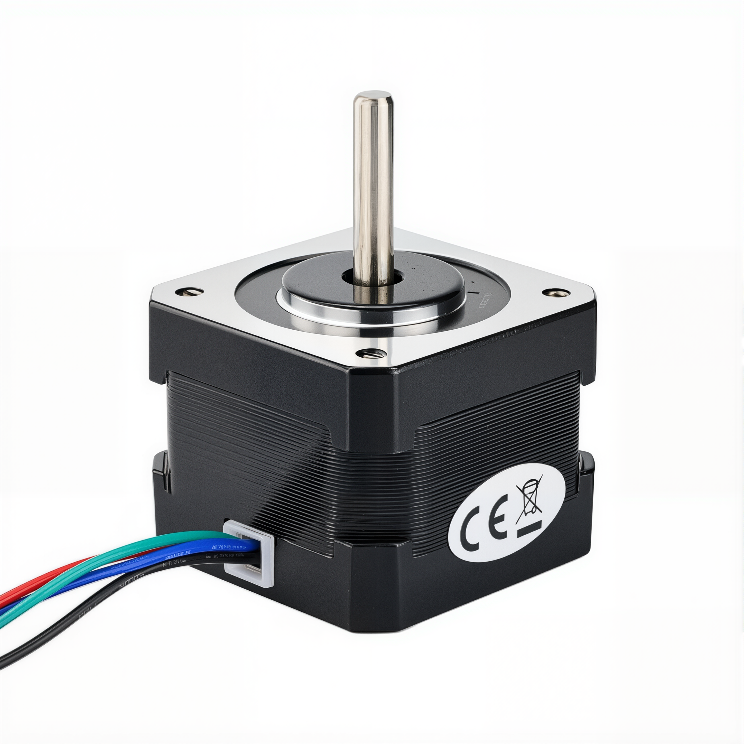 17 Single Shaft Bipolar Stepper Motor,1.8°Step,22N·cm Torque,1.33A Current,34mm Body,4_Wire