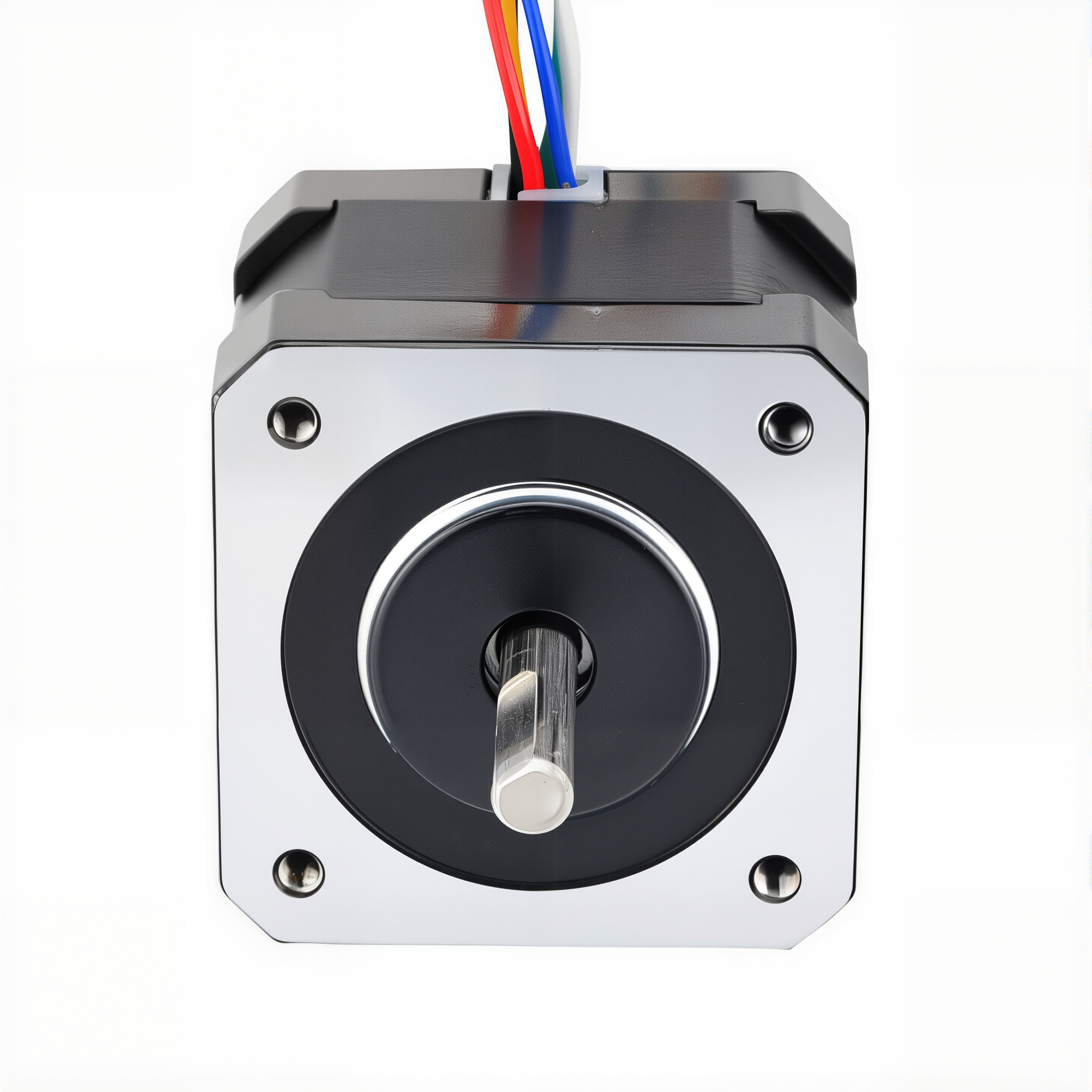 17 Single Shaft Unipolar Stepper Motor,1.8°Step,26N·cm Torque,0.4A Current,38mm Body,6_Wire