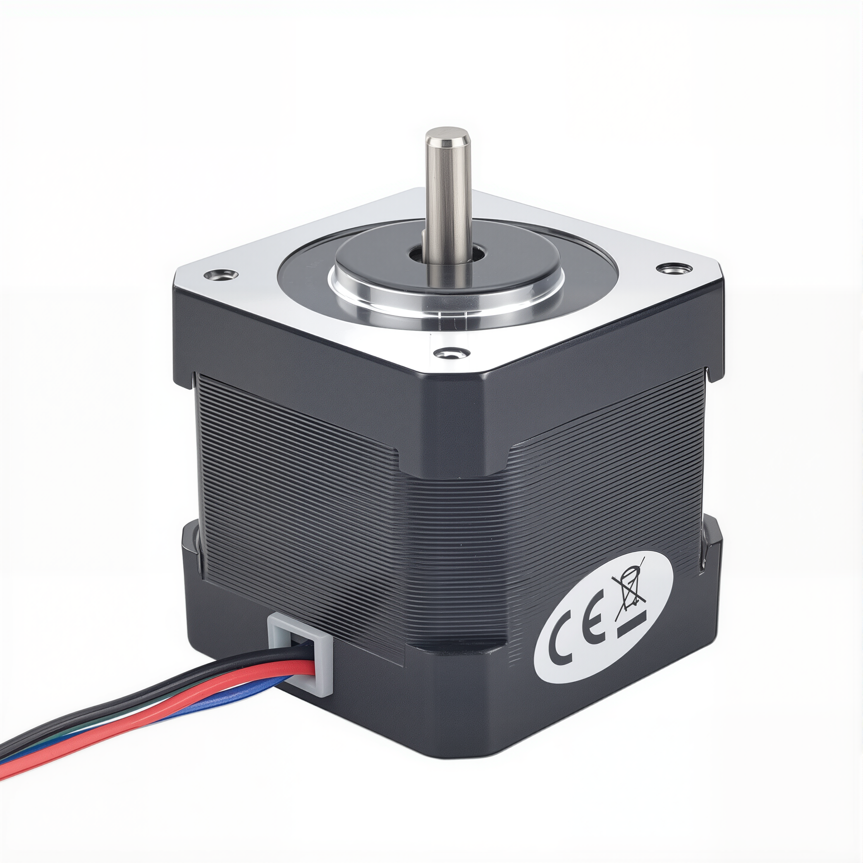 17 Single Shaft Bipolar Stepper Motor,1.8°Step,36N·cm Torque,0.85A Current,39mm Body,4_Wire