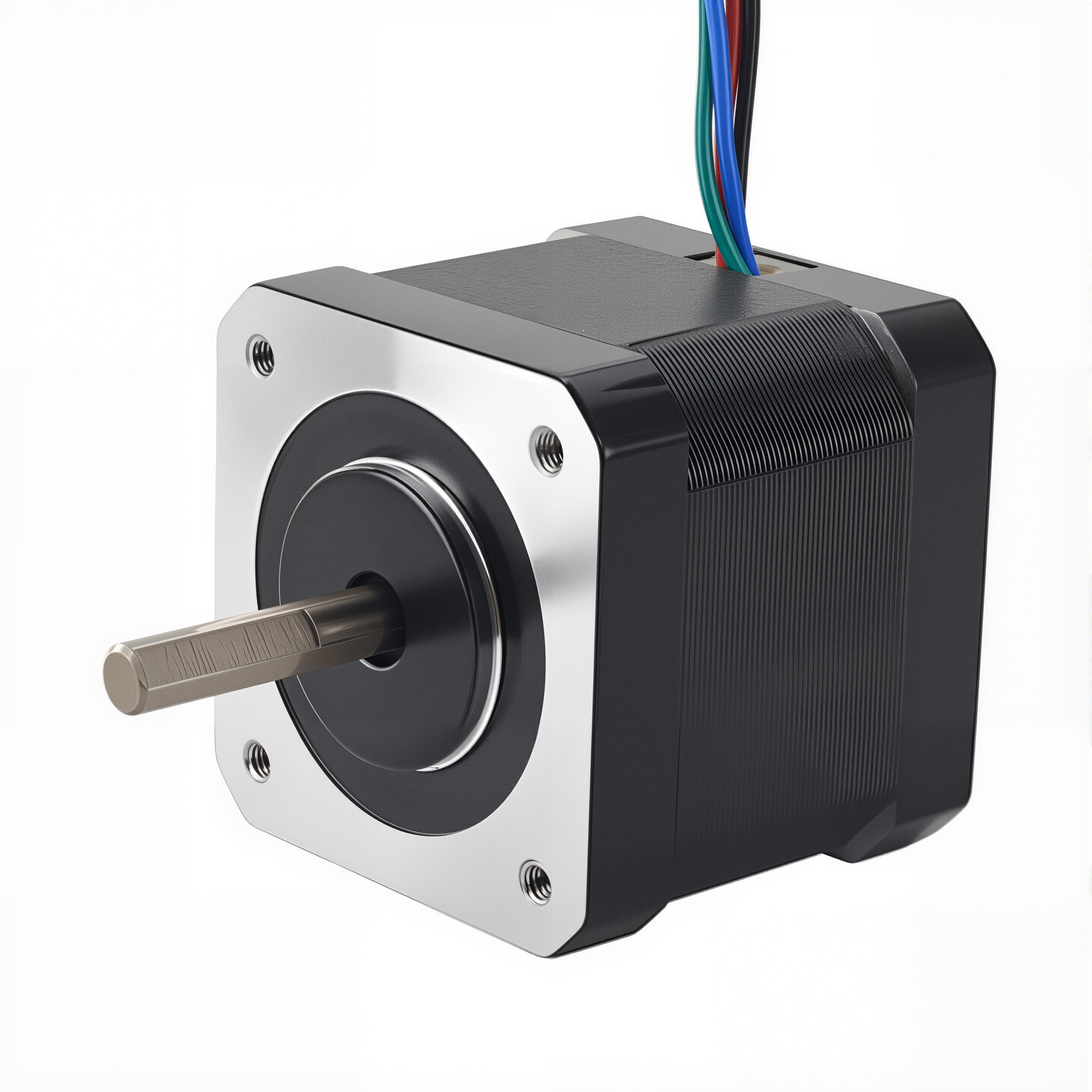 17 Single Shaft Bipolar Stepper Motor,1.8°Step,45N·cm Torque,1.5A Current,39mm Body,4_Wire