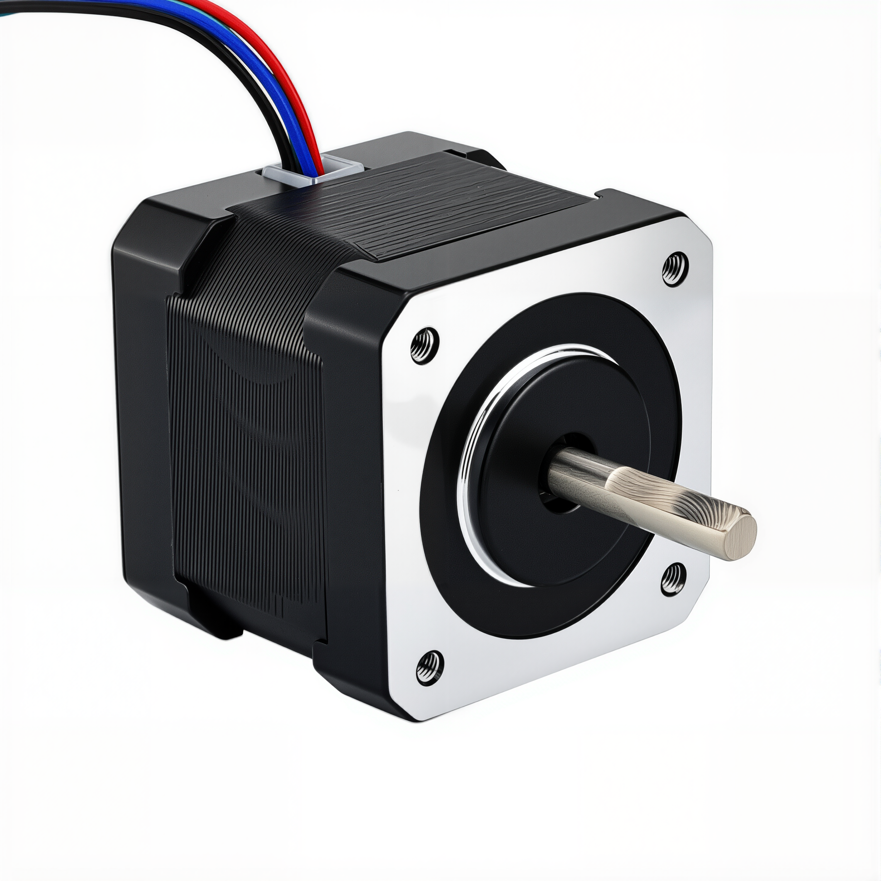 17 Single Shaft Bipolar Stepper Motor,1.8°Step,36N·cm Torque,1.68A Current,40mm Body,4_Wire
